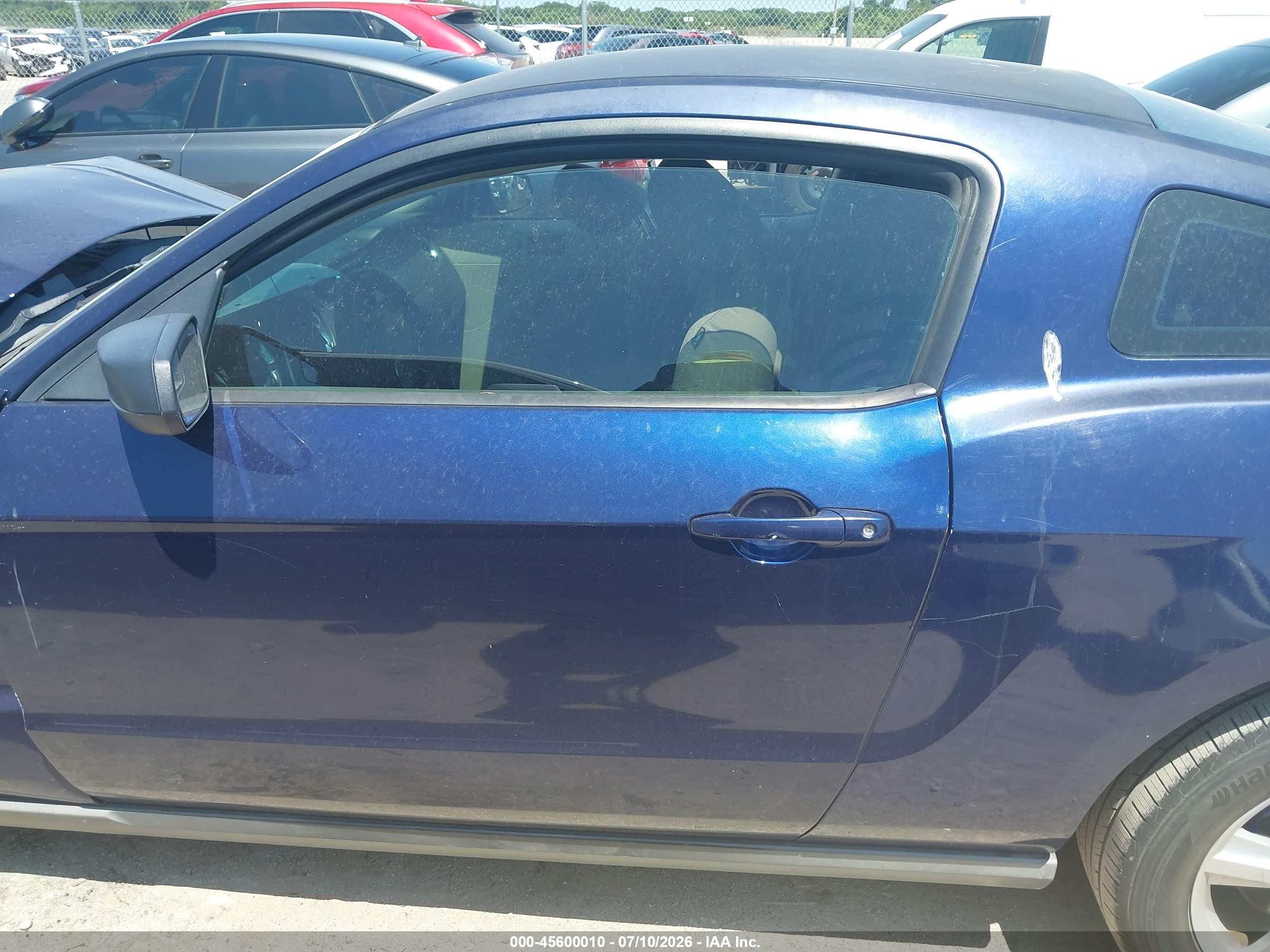 2011 Ford Mustang V6 Blue vin: 1ZVBP8AM0B5125510