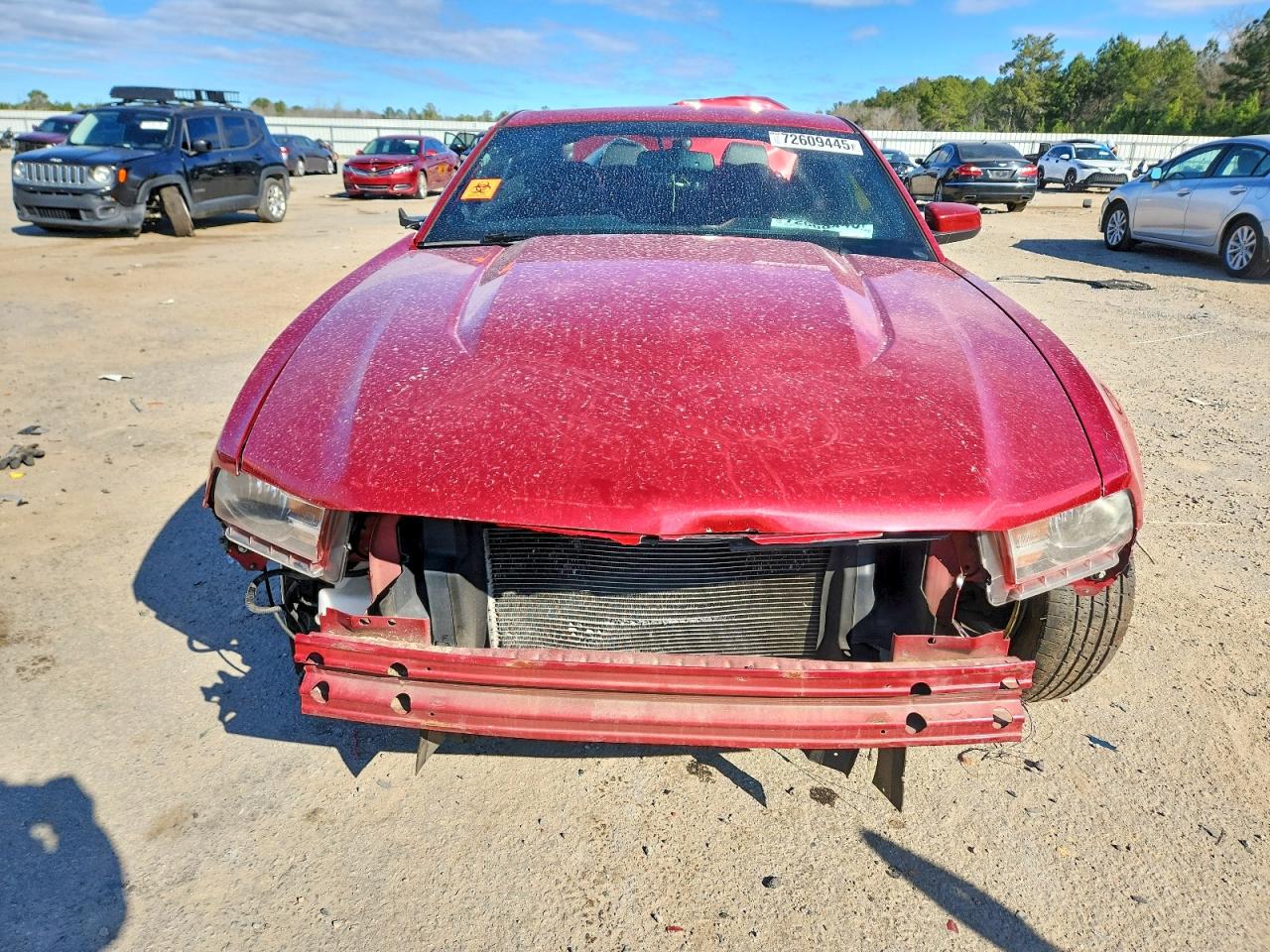 2011 Ford Mustang Red vin: 1ZVBP8AM0B5135874