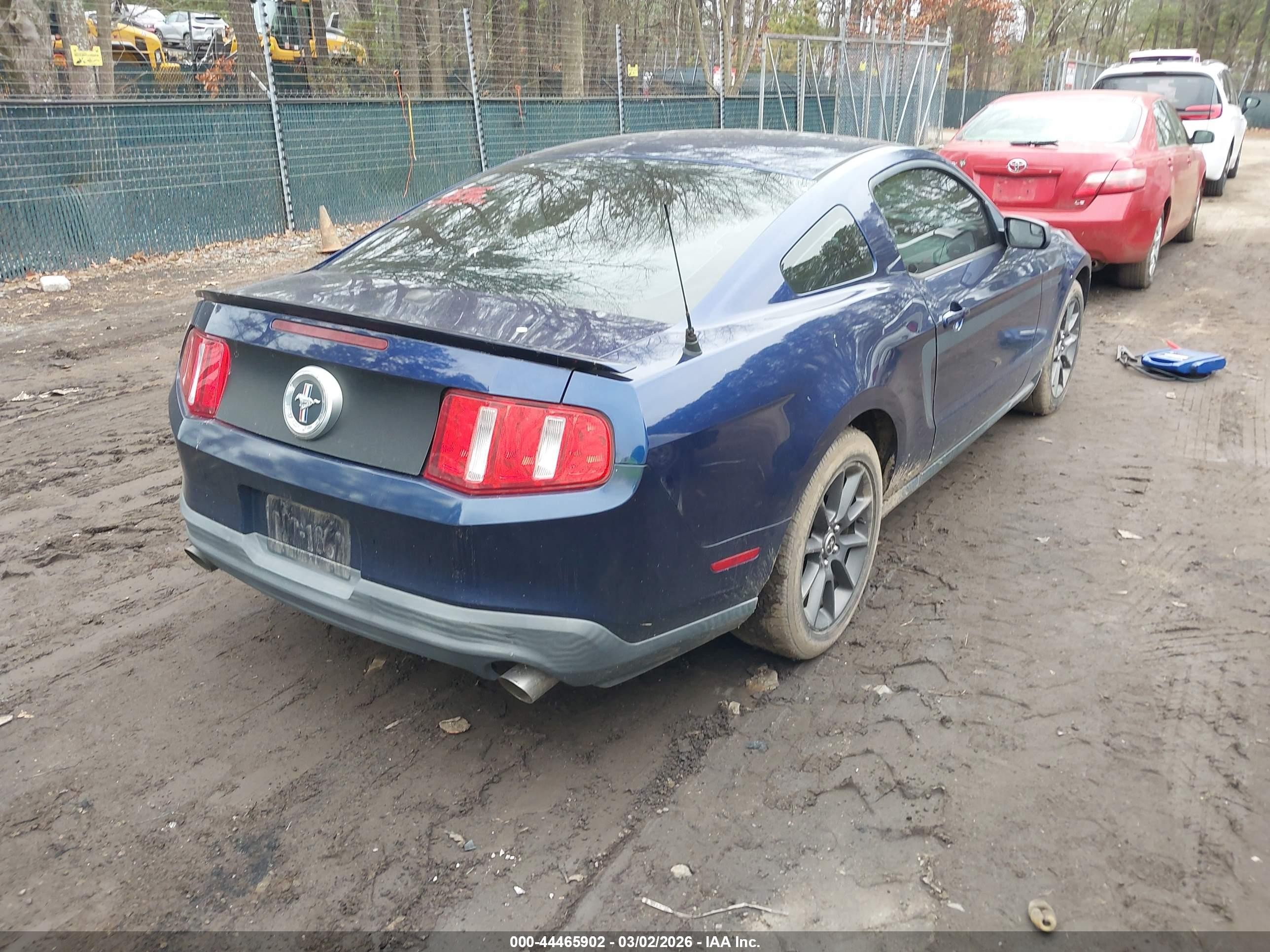 2012 Ford Mustang V6 Premium Blue vin: 1ZVBP8AM0C5200658
