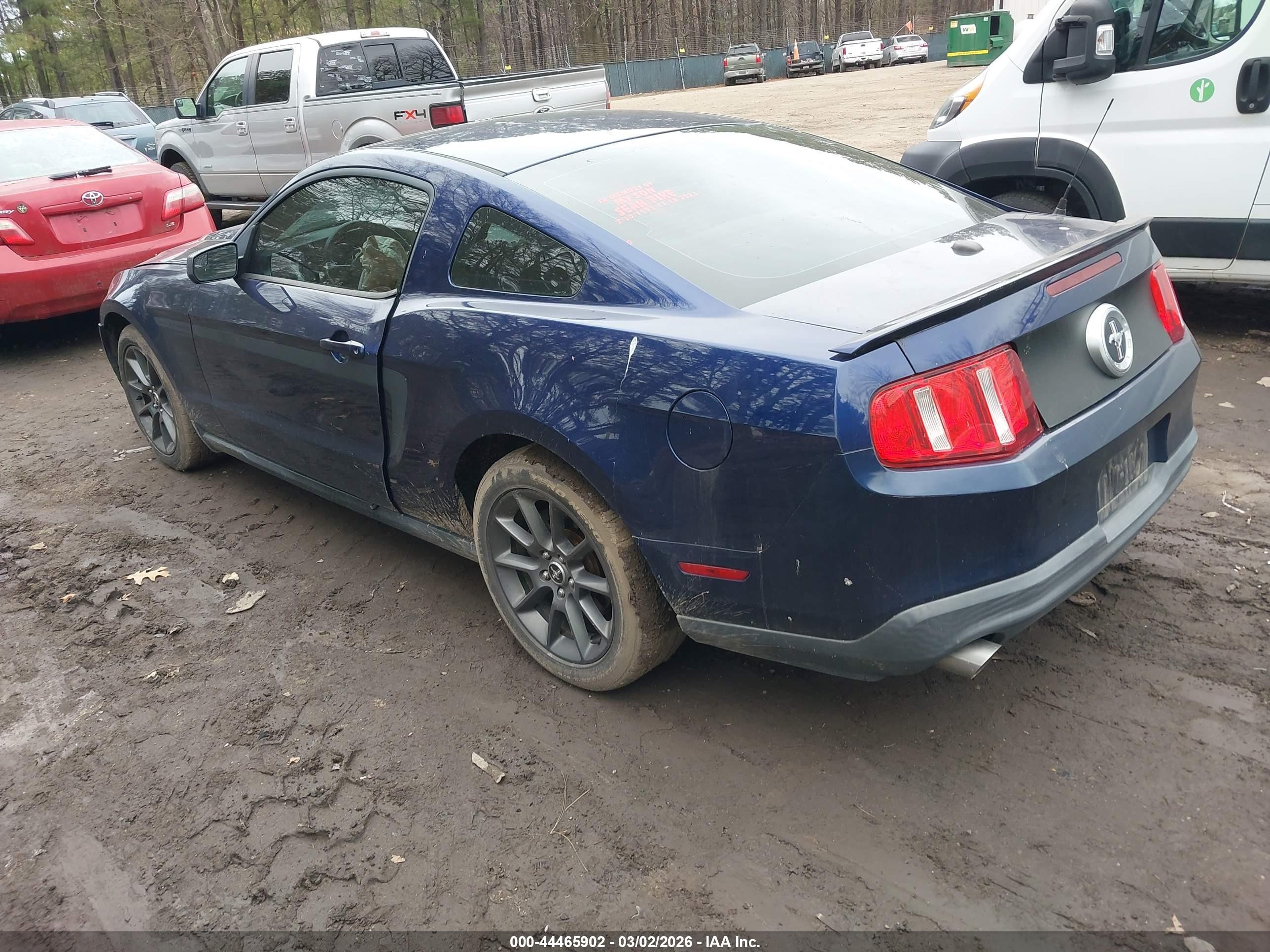 2012 Ford Mustang V6 Premium Blue vin: 1ZVBP8AM0C5200658