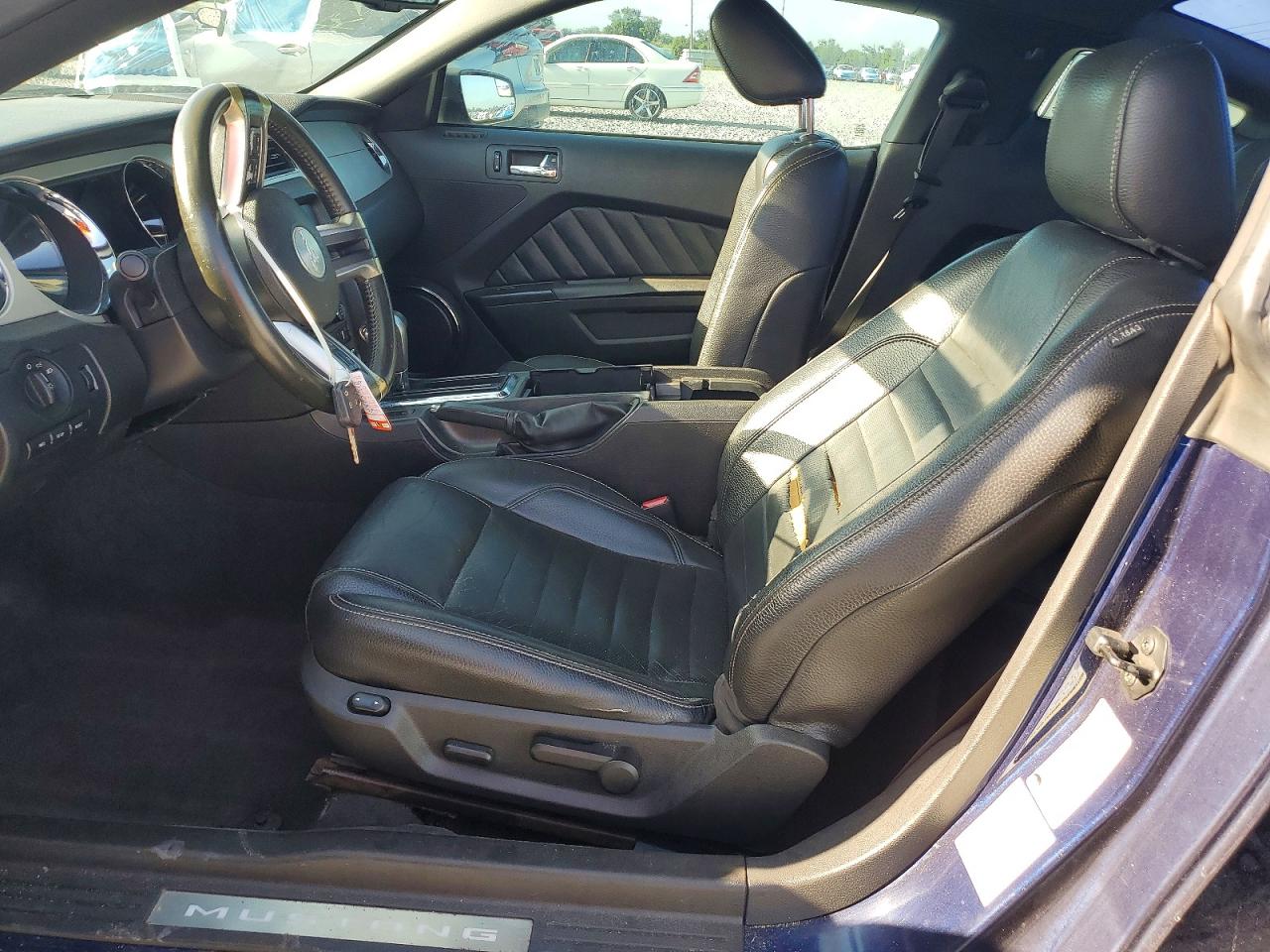 2012 Ford Mustang Blue vin: 1ZVBP8AM0C5208470