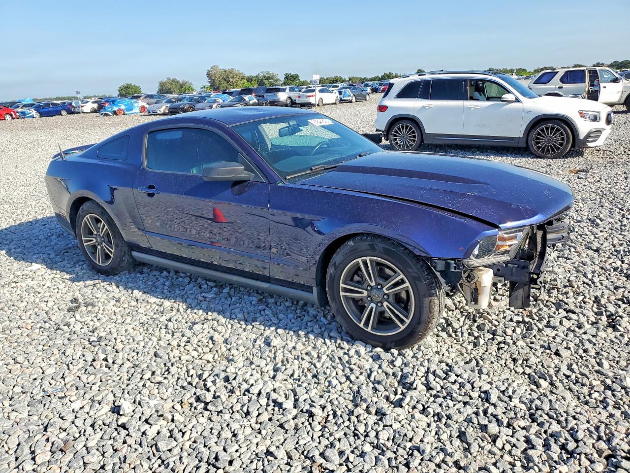 2012 Ford Mustang Blue vin: 1ZVBP8AM0C5208470