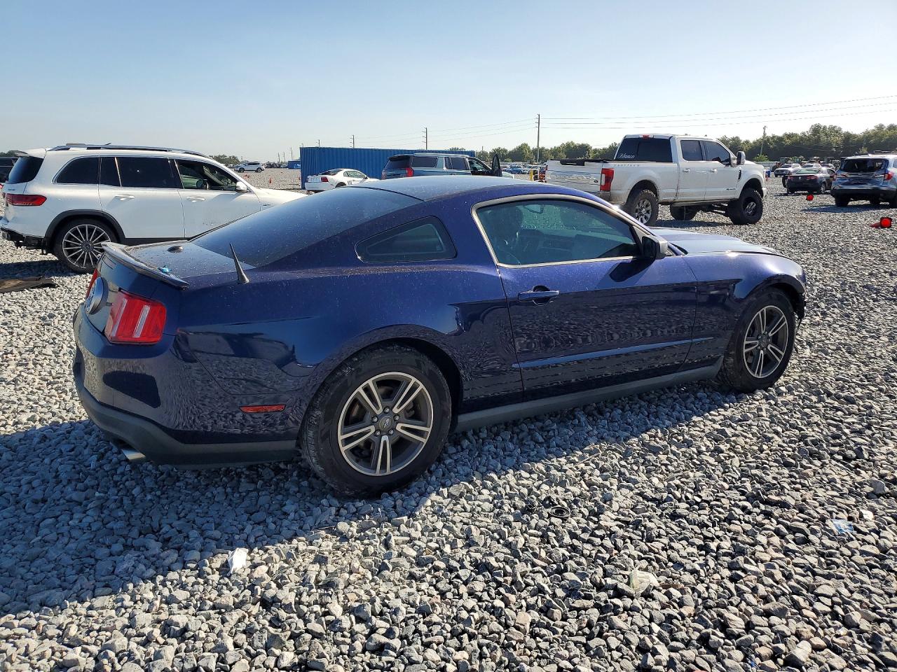 2012 Ford Mustang Blue vin: 1ZVBP8AM0C5208470