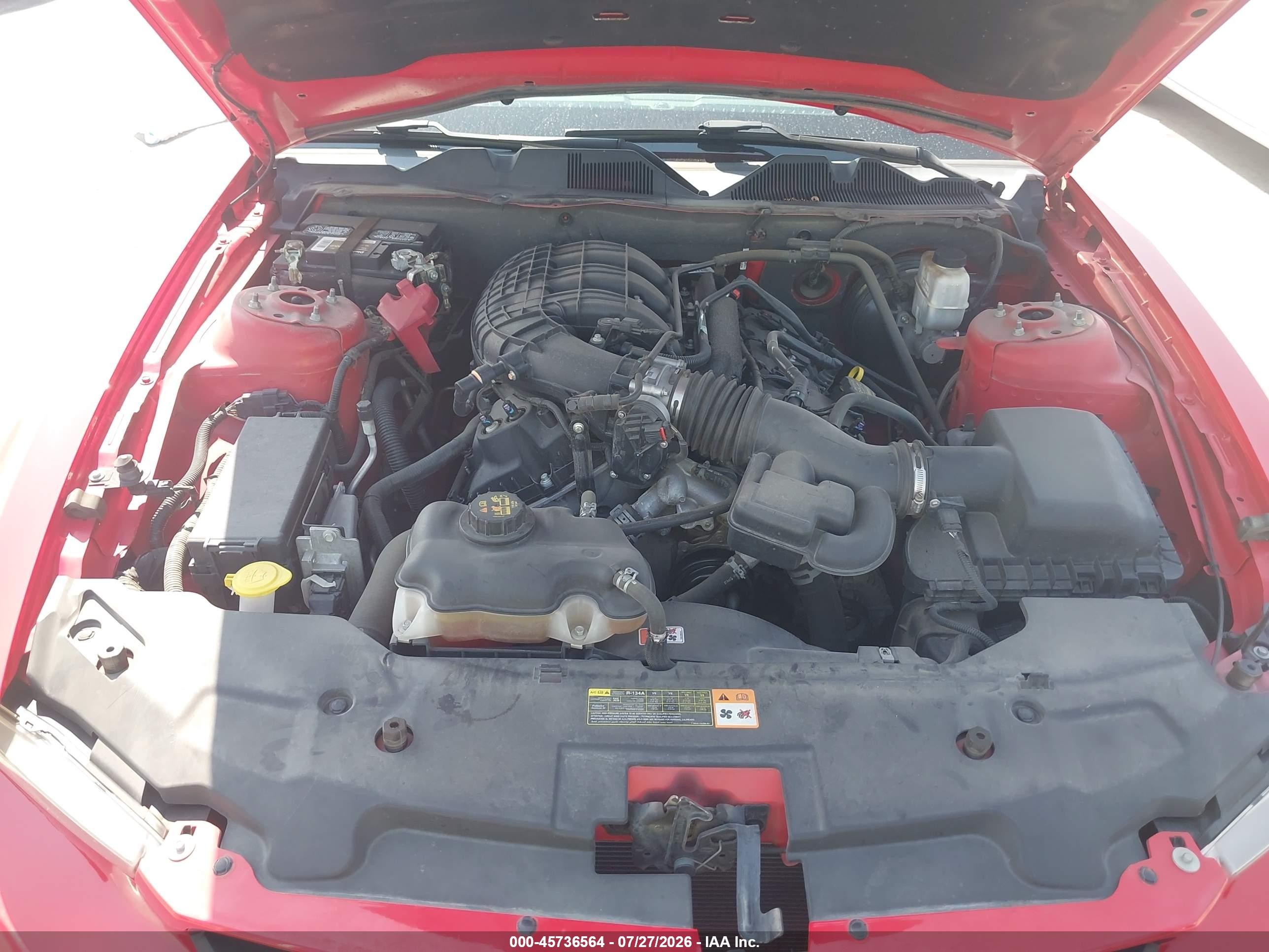 2012 Ford Mustang V6 Premium Red vin: 1ZVBP8AM0C5225947