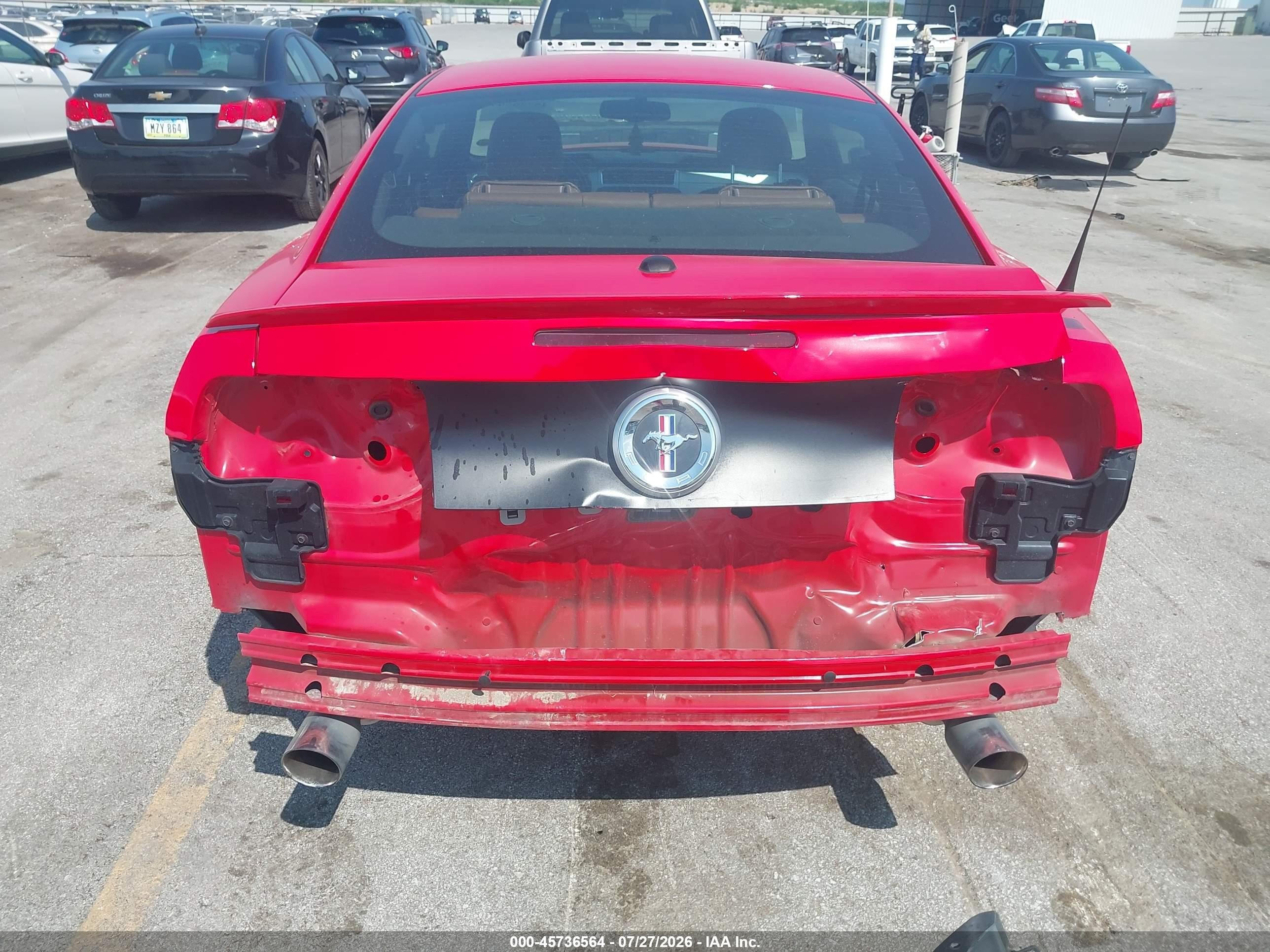 2012 Ford Mustang V6 Premium Red vin: 1ZVBP8AM0C5225947