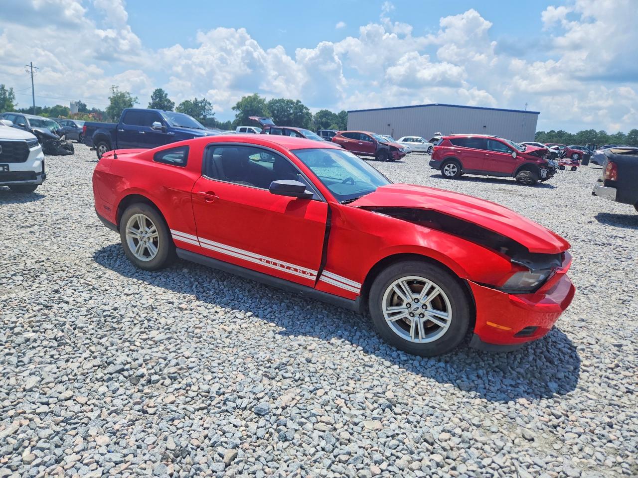 2012 Ford Mustang Red vin: 1ZVBP8AM0C5262951