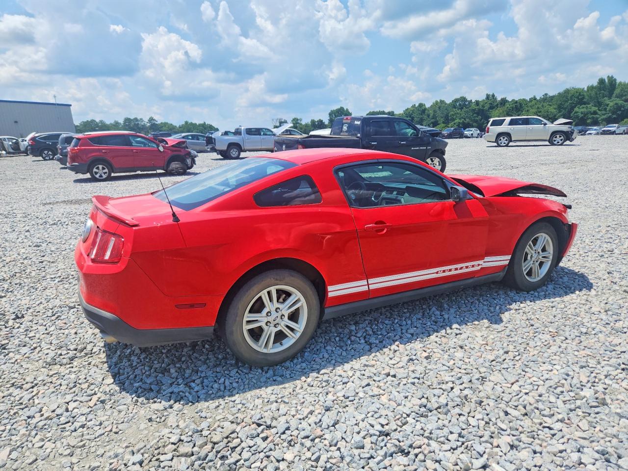 2012 Ford Mustang Red vin: 1ZVBP8AM0C5262951