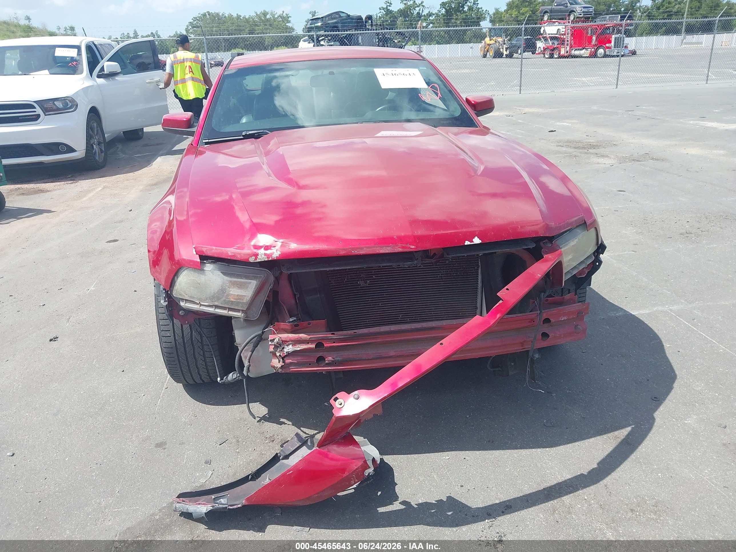 2012 Ford Mustang V6/v6 Premium Red vin: 1ZVBP8AM0C5280723