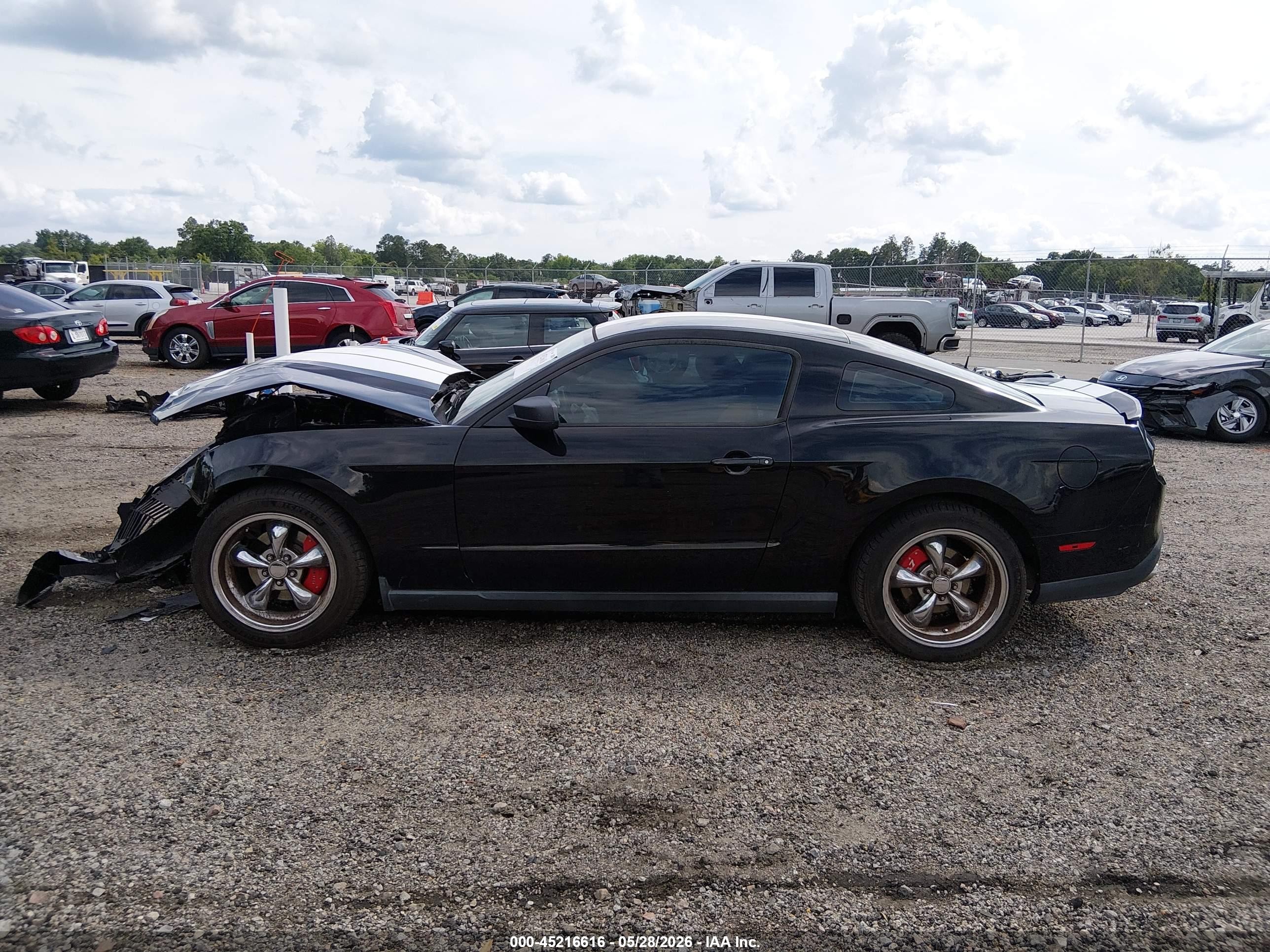 2012 Ford Mustang V6 Black vin: 1ZVBP8AM0C5288000