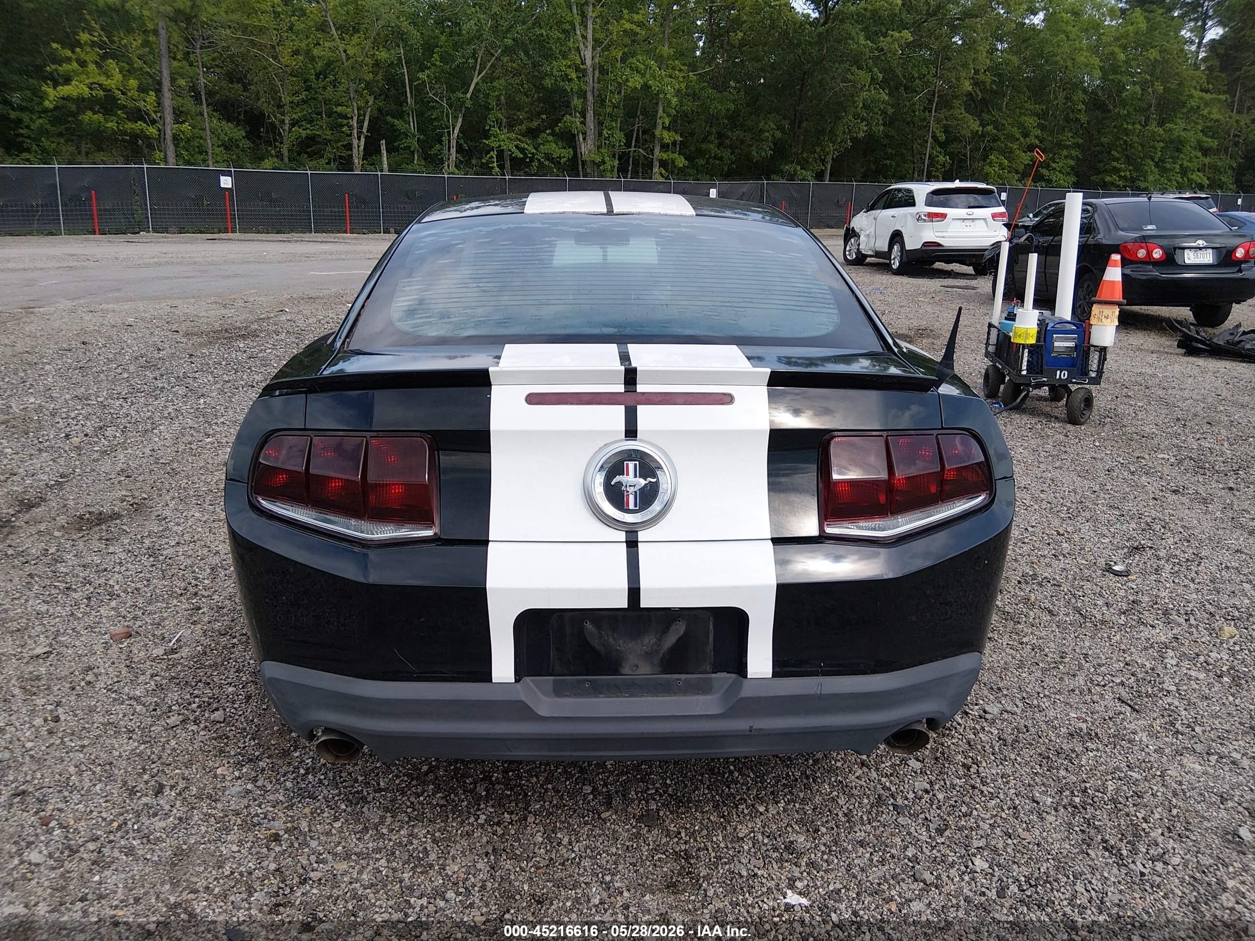 2012 Ford Mustang V6 Black vin: 1ZVBP8AM0C5288000