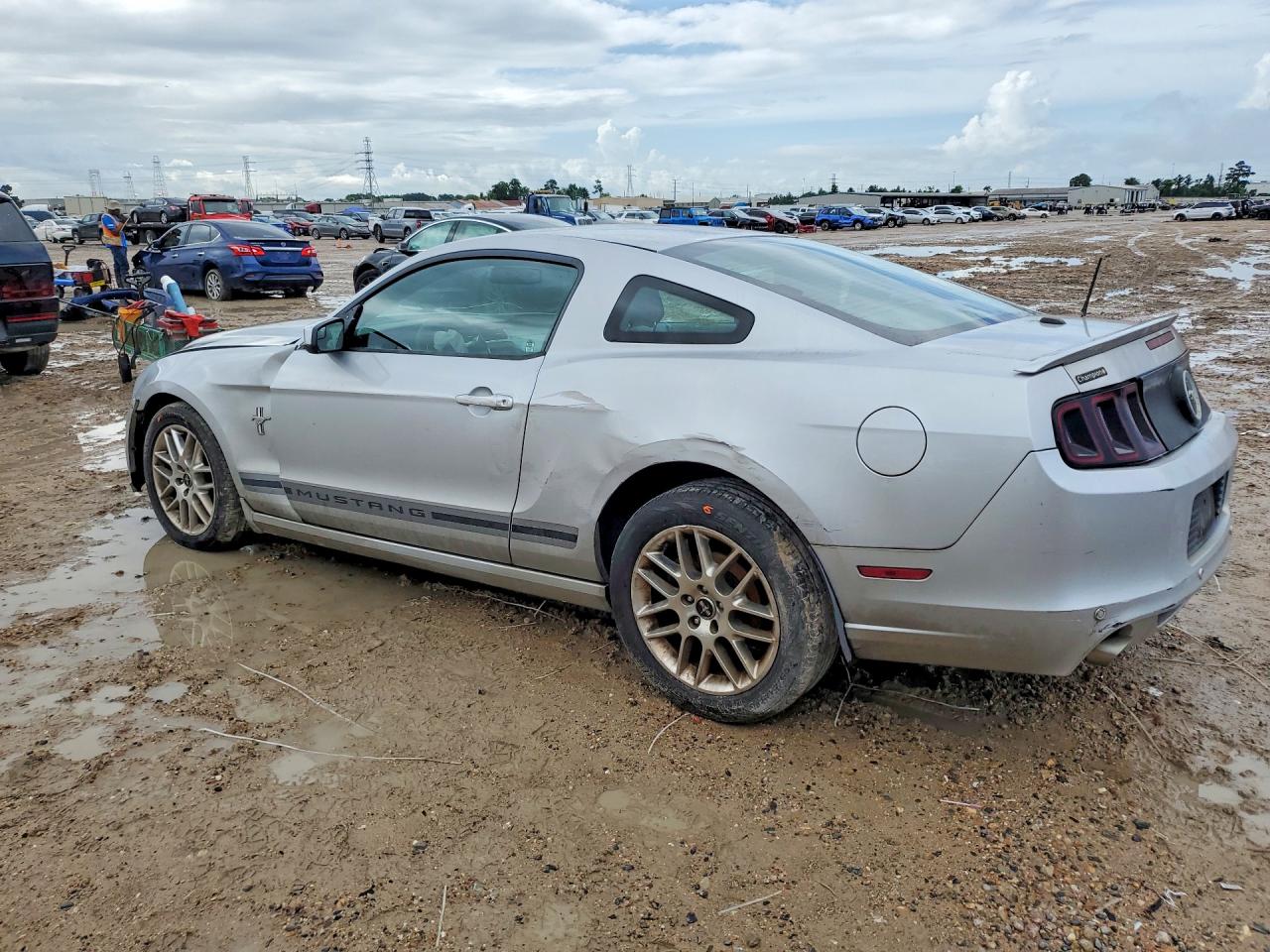 2013 Ford Mustang Silver vin: 1ZVBP8AM0D5218594