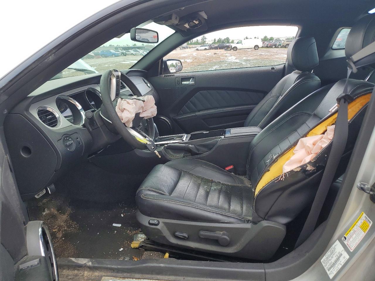 2013 Ford Mustang Silver vin: 1ZVBP8AM0D5218594