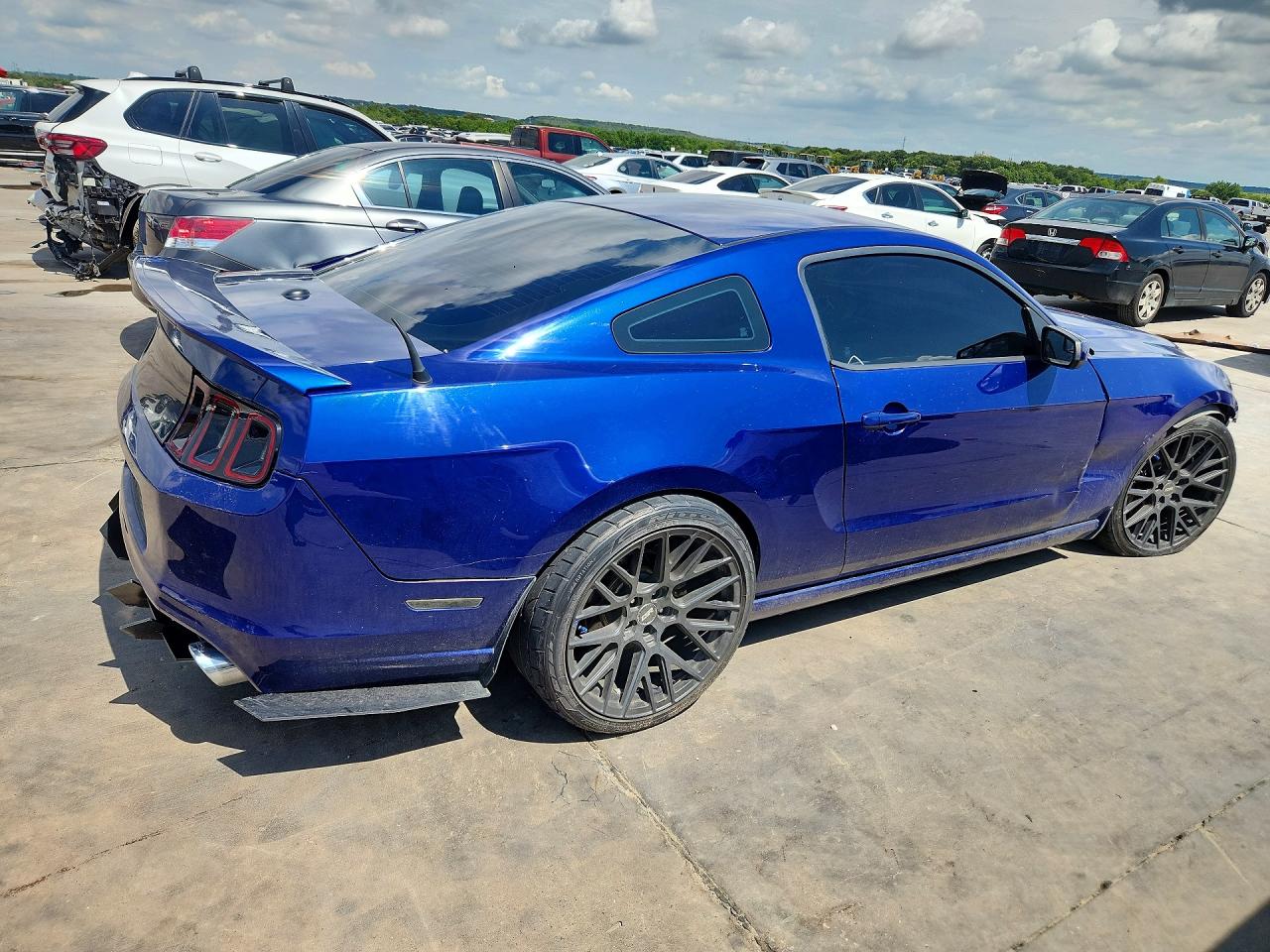 2013 Ford Mustang Blue vin: 1ZVBP8AM0D5251191