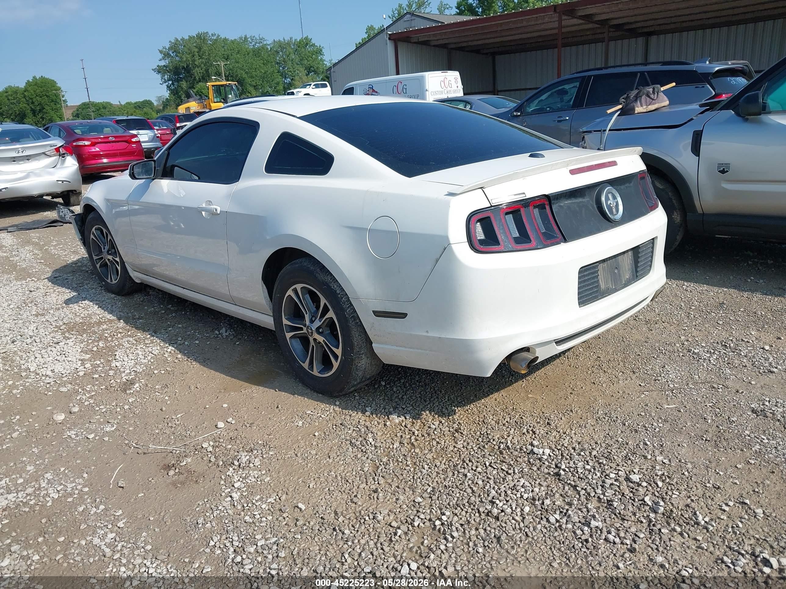 2013 Ford Mustang V6 Premium White vin: 1ZVBP8AM0D5260425