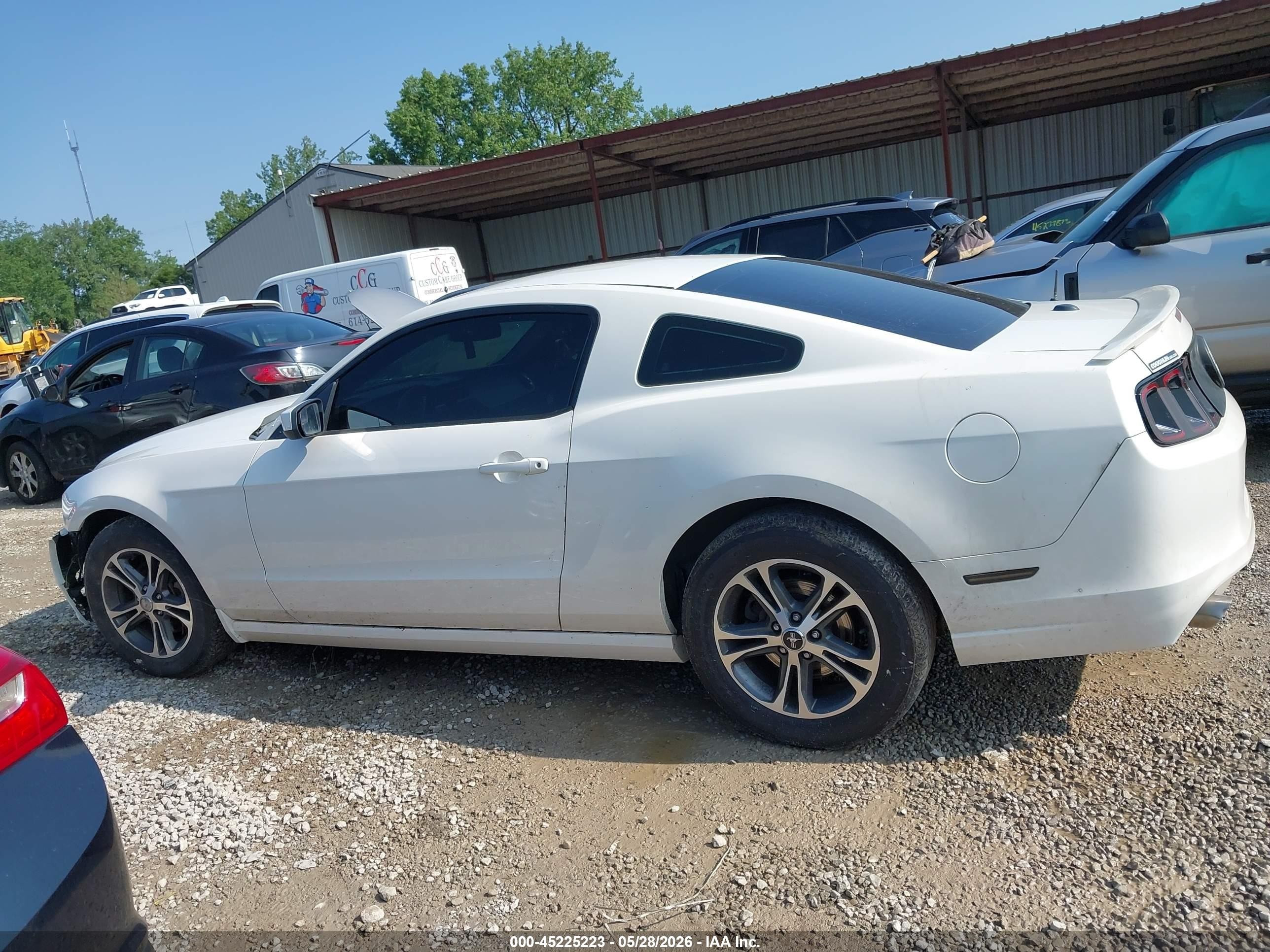2013 Ford Mustang V6 Premium White vin: 1ZVBP8AM0D5260425