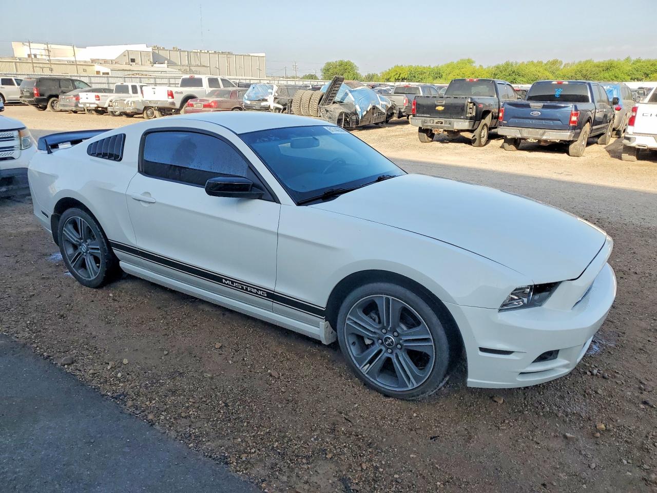 2013 Ford Mustang White vin: 1ZVBP8AM0D5261123
