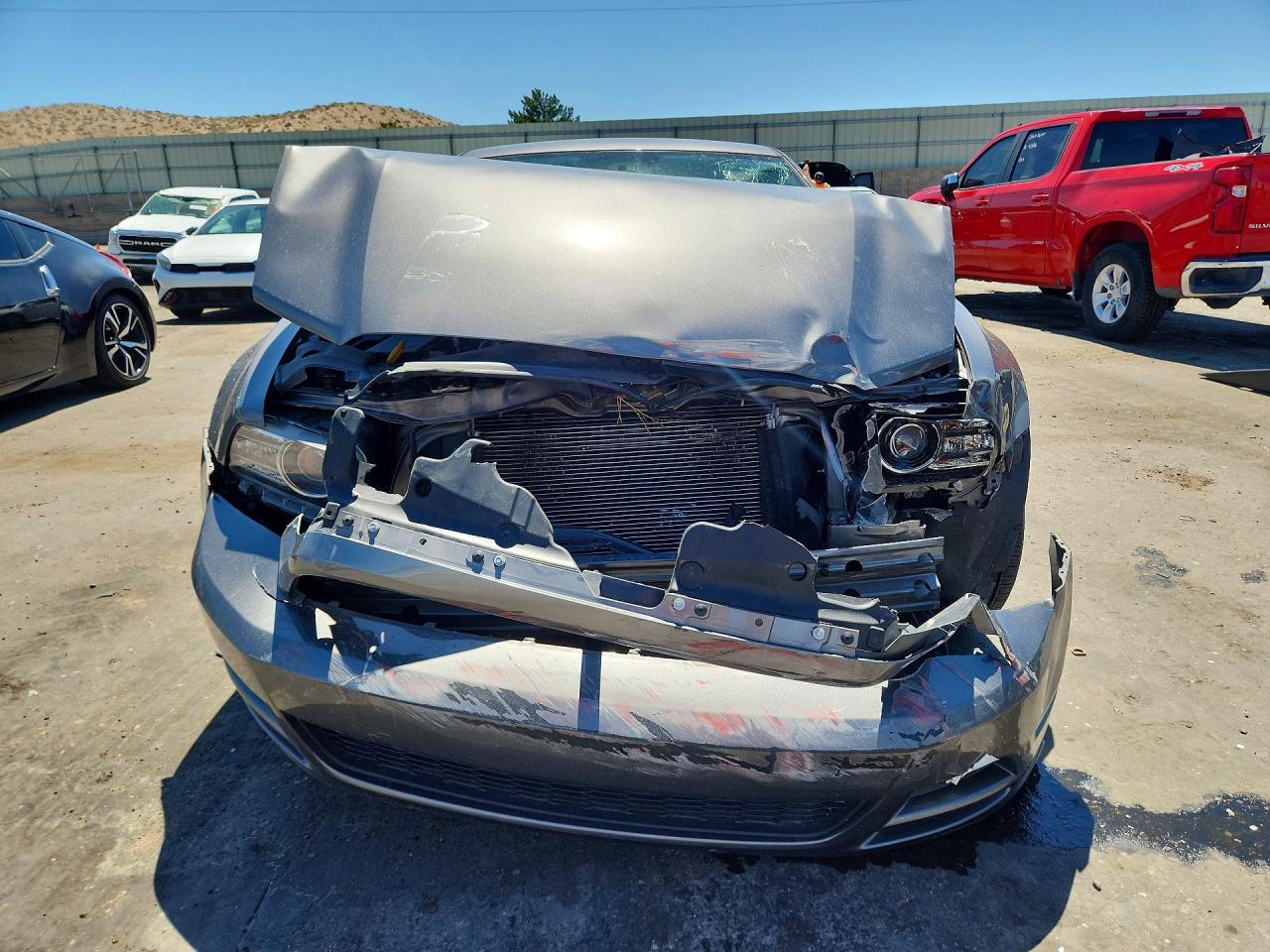 2014 Ford Mustang Gray vin: 1ZVBP8AM0E5205197