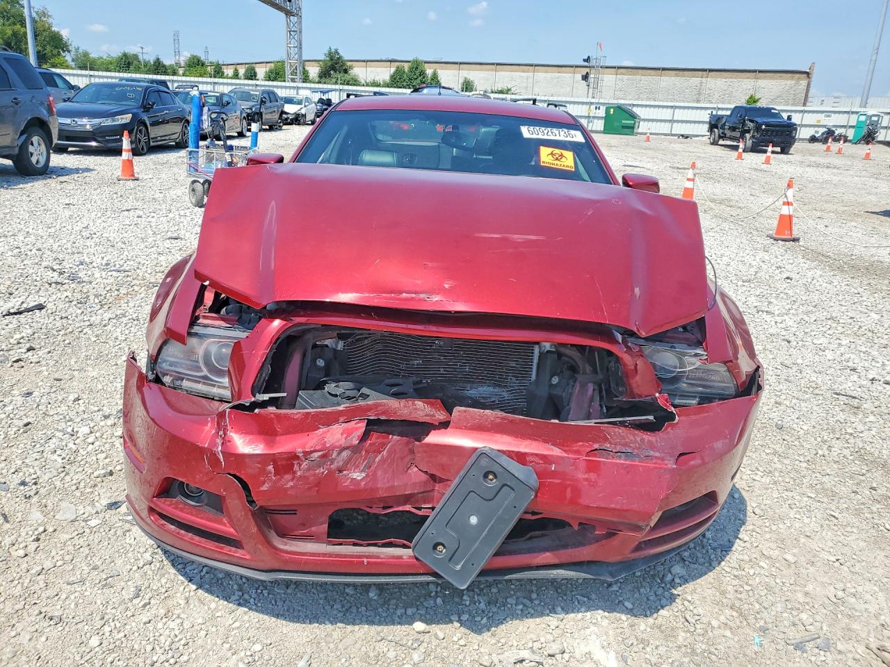 2014 Ford Mustang Красный vin: 1ZVBP8AM0E5211548