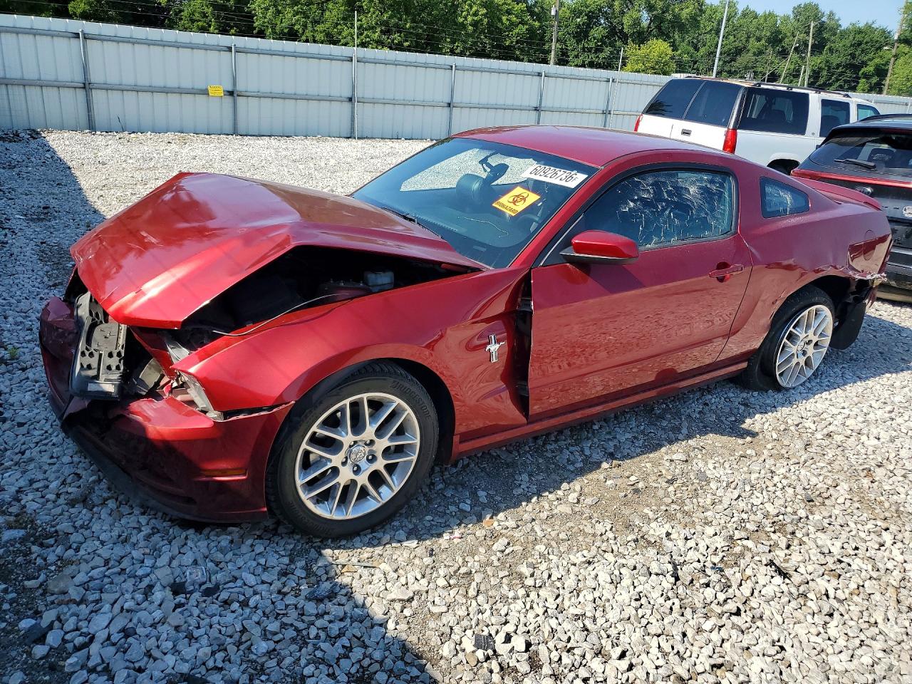 2014 Ford Mustang Красный vin: 1ZVBP8AM0E5211548