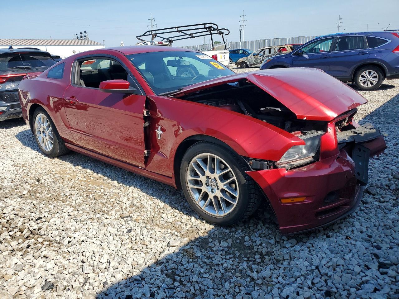 2014 Ford Mustang Красный vin: 1ZVBP8AM0E5211548