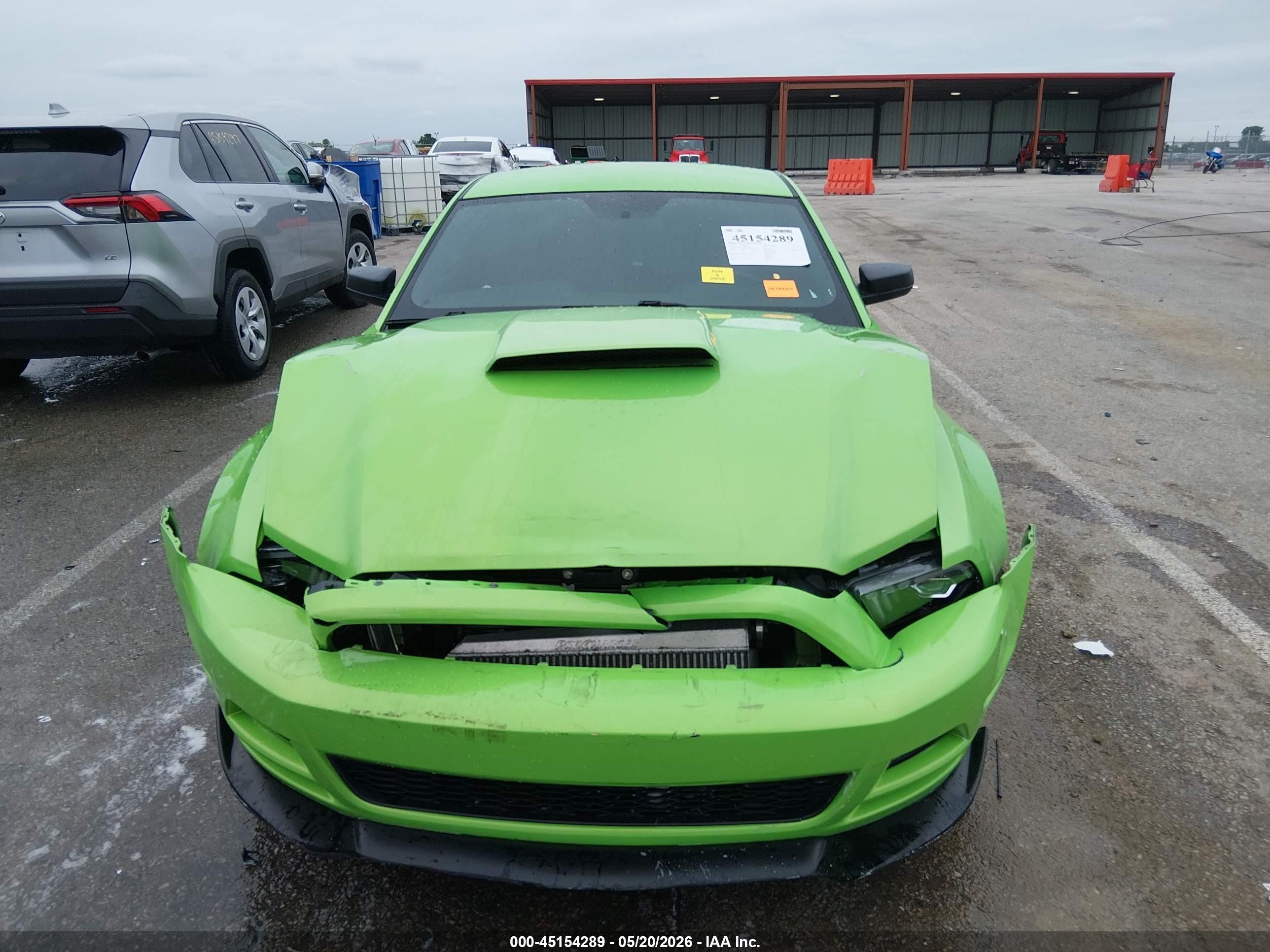 2014 Ford Mustang V6 Green vin: 1ZVBP8AM0E5224347