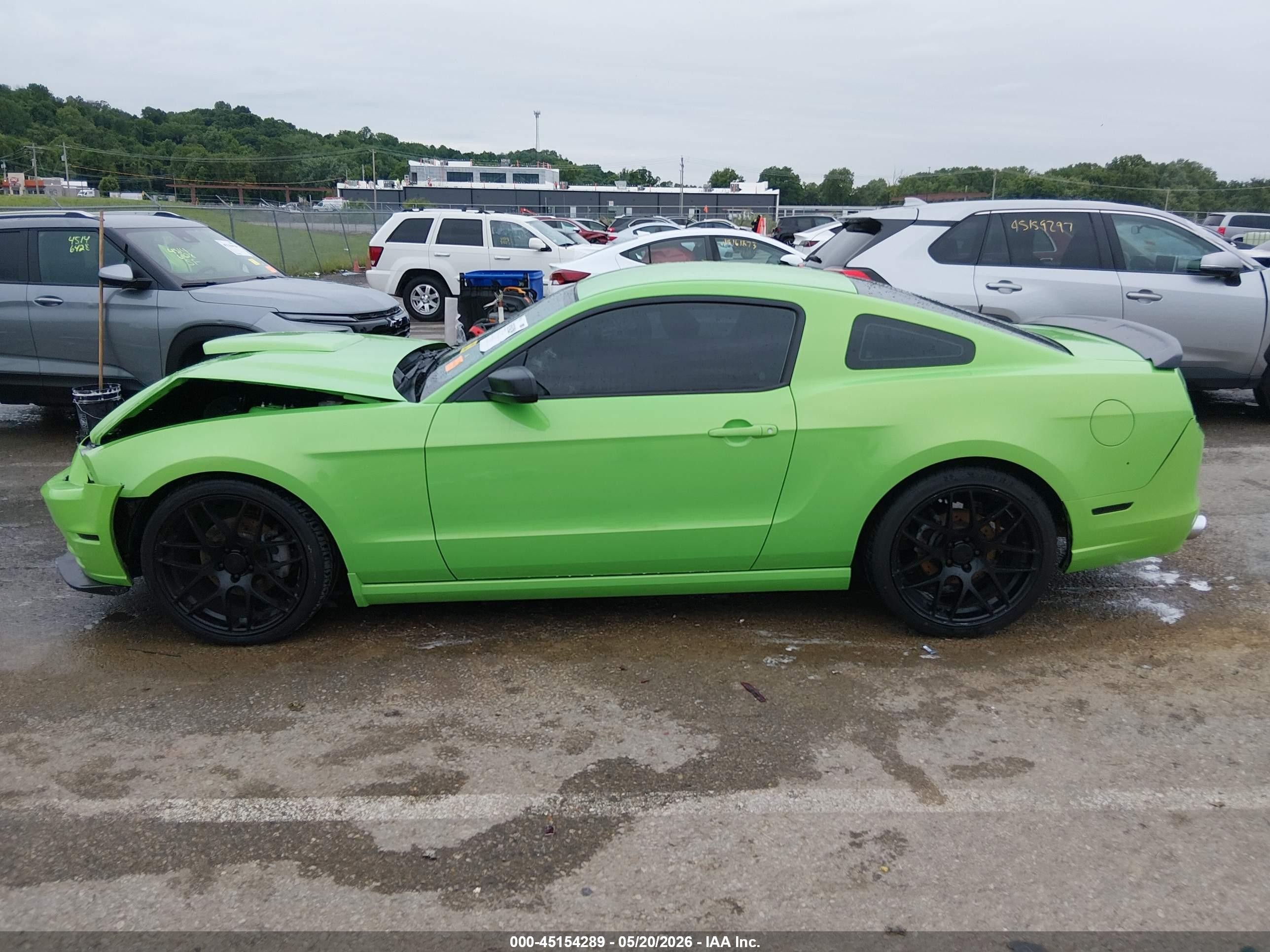 2014 Ford Mustang V6 Green vin: 1ZVBP8AM0E5224347