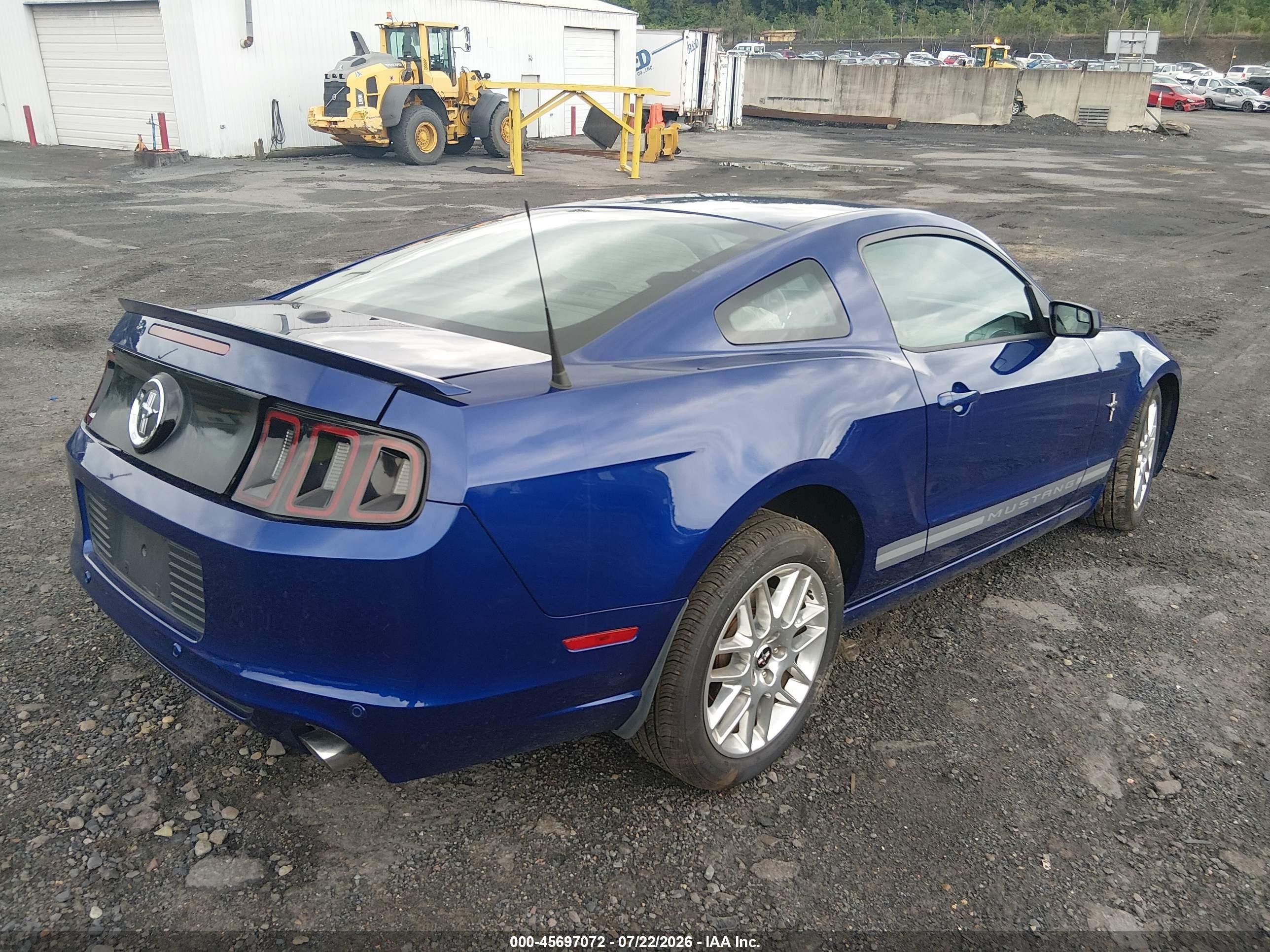 2014 Ford Mustang V6 Premium Blue vin: 1ZVBP8AM0E5237051