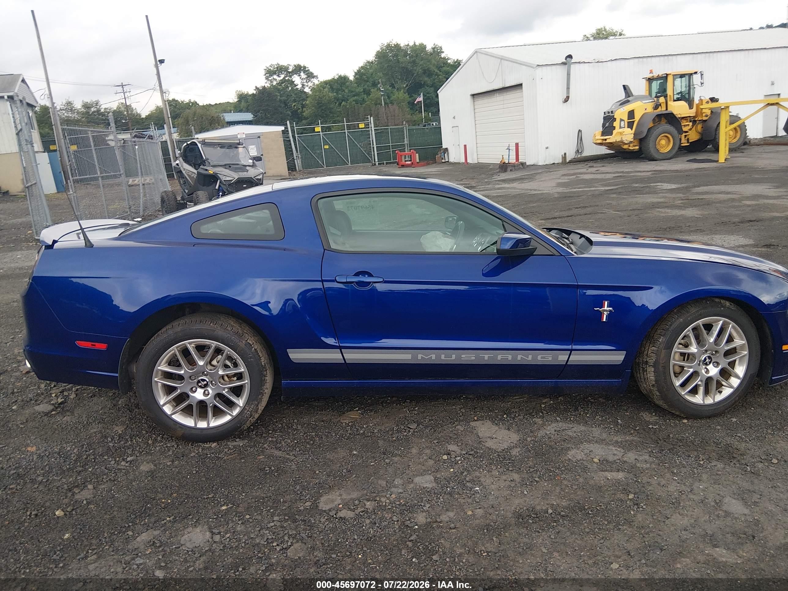 2014 Ford Mustang V6 Premium Blue vin: 1ZVBP8AM0E5237051