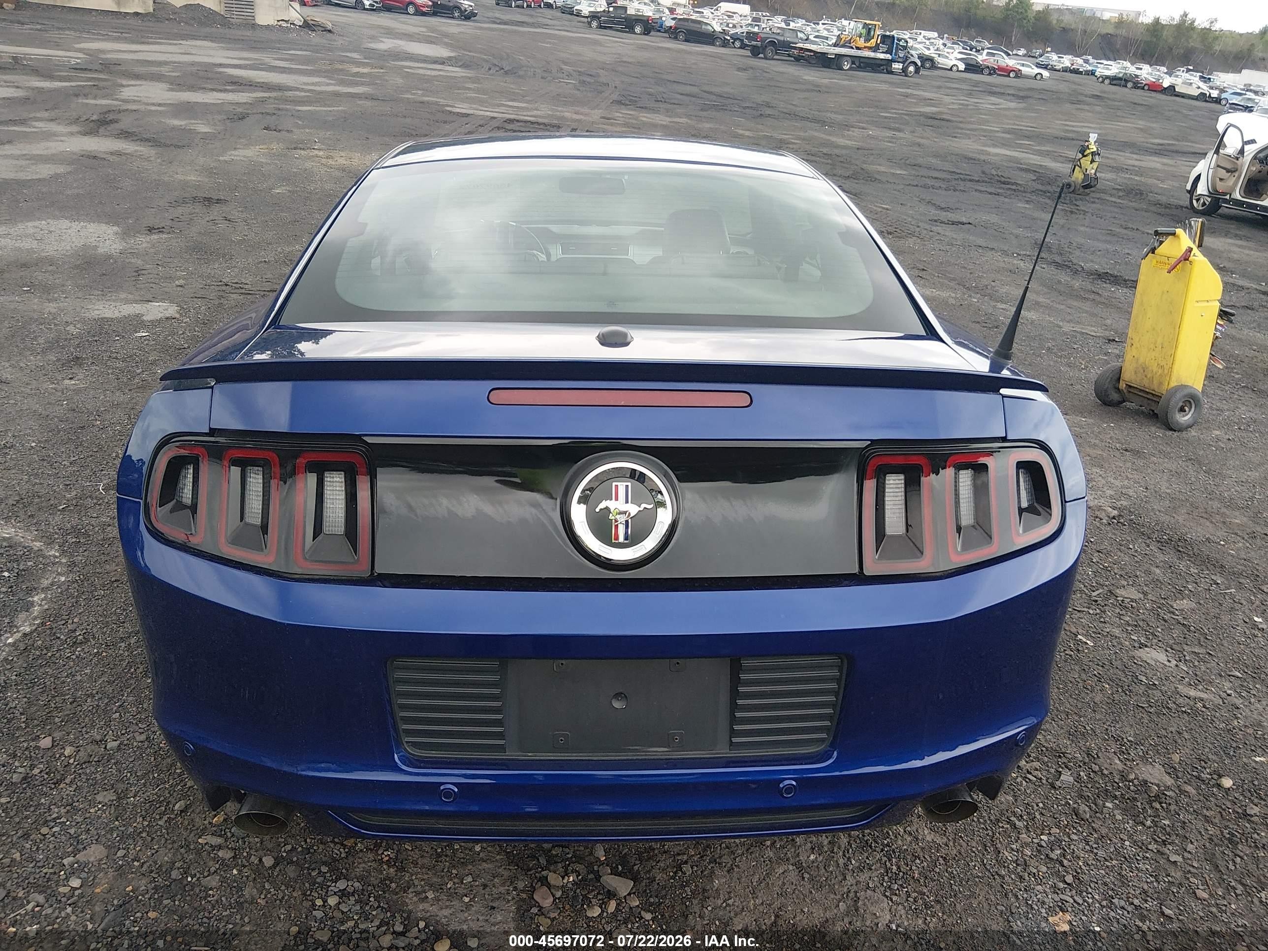 2014 Ford Mustang V6 Premium Blue vin: 1ZVBP8AM0E5237051