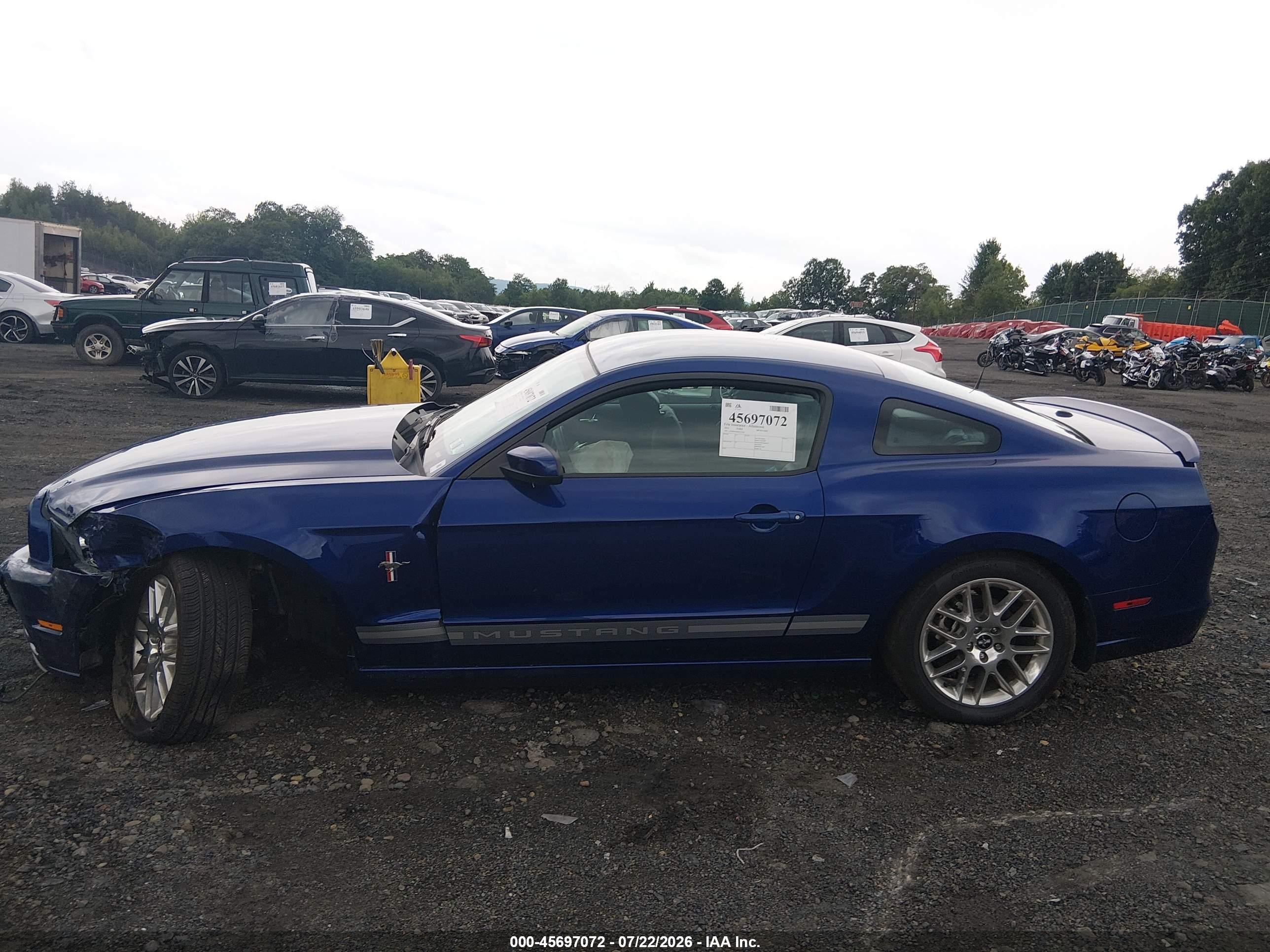 2014 Ford Mustang V6 Premium Blue vin: 1ZVBP8AM0E5237051
