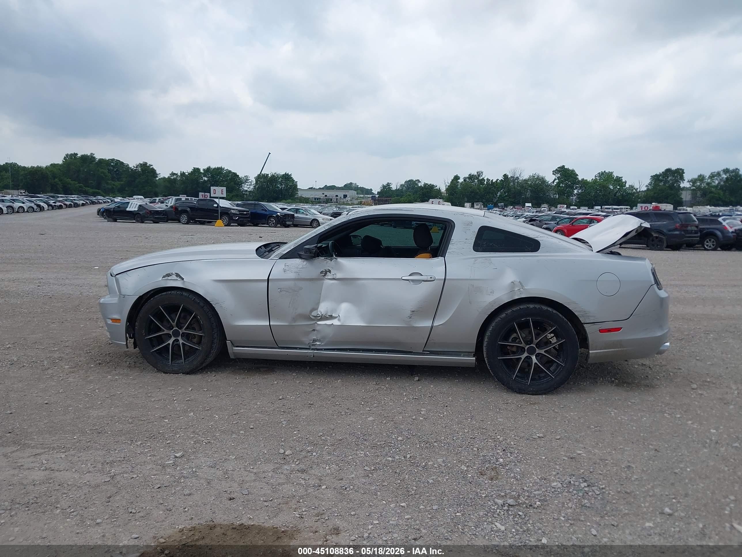 2014 Ford Mustang V6 Серебряный vin: 1ZVBP8AM0E5239866