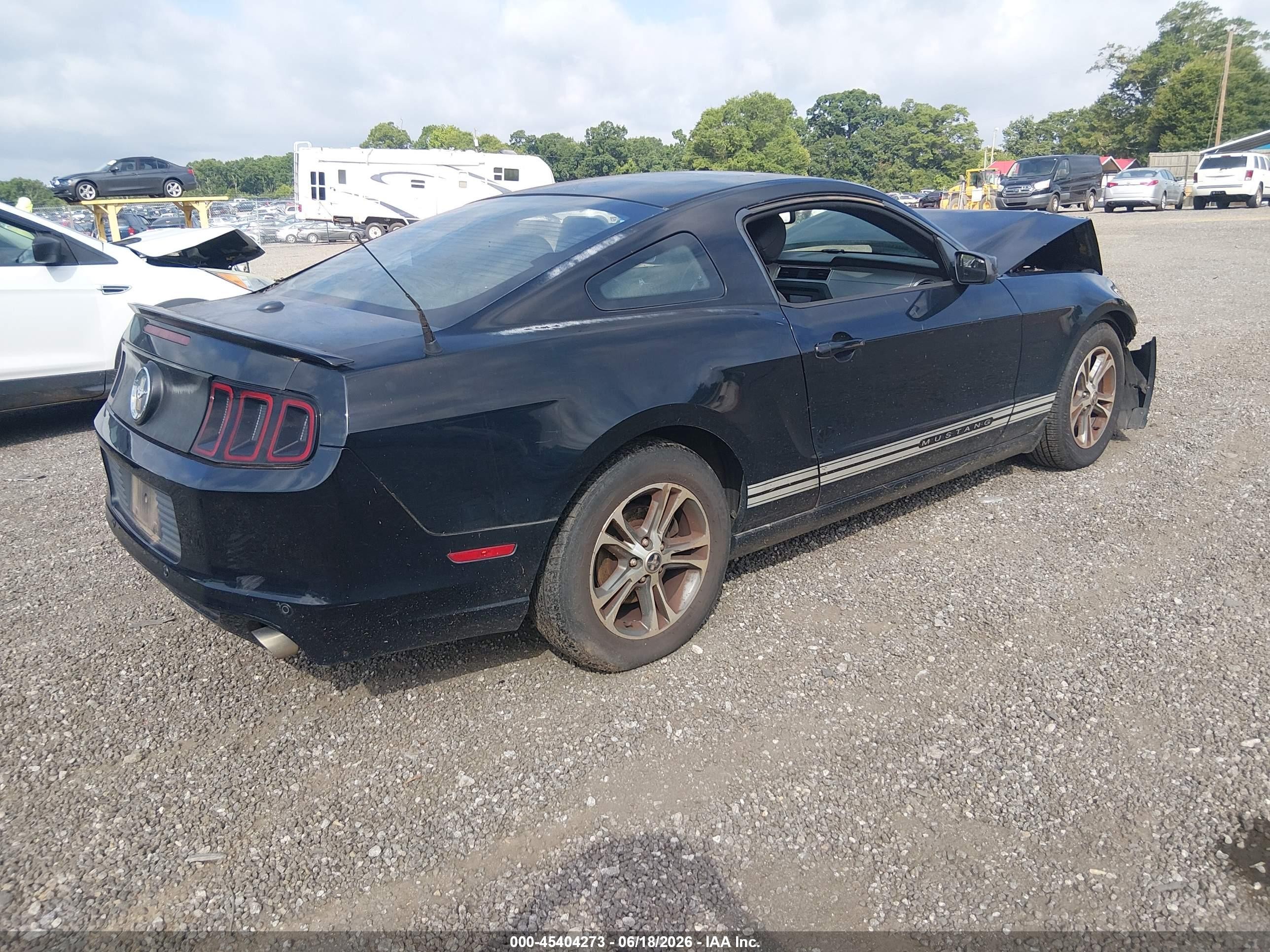 2014 Ford Mustang V6 Premium Black vin: 1ZVBP8AM0E5243884