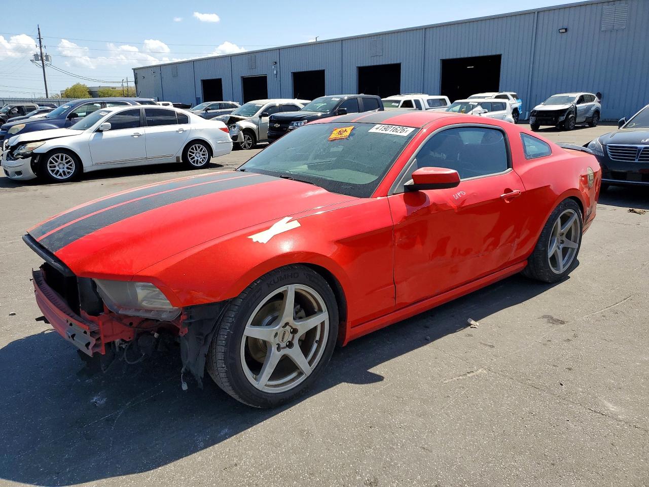 2014 Ford Mustang Red vin: 1ZVBP8AM0E5244906