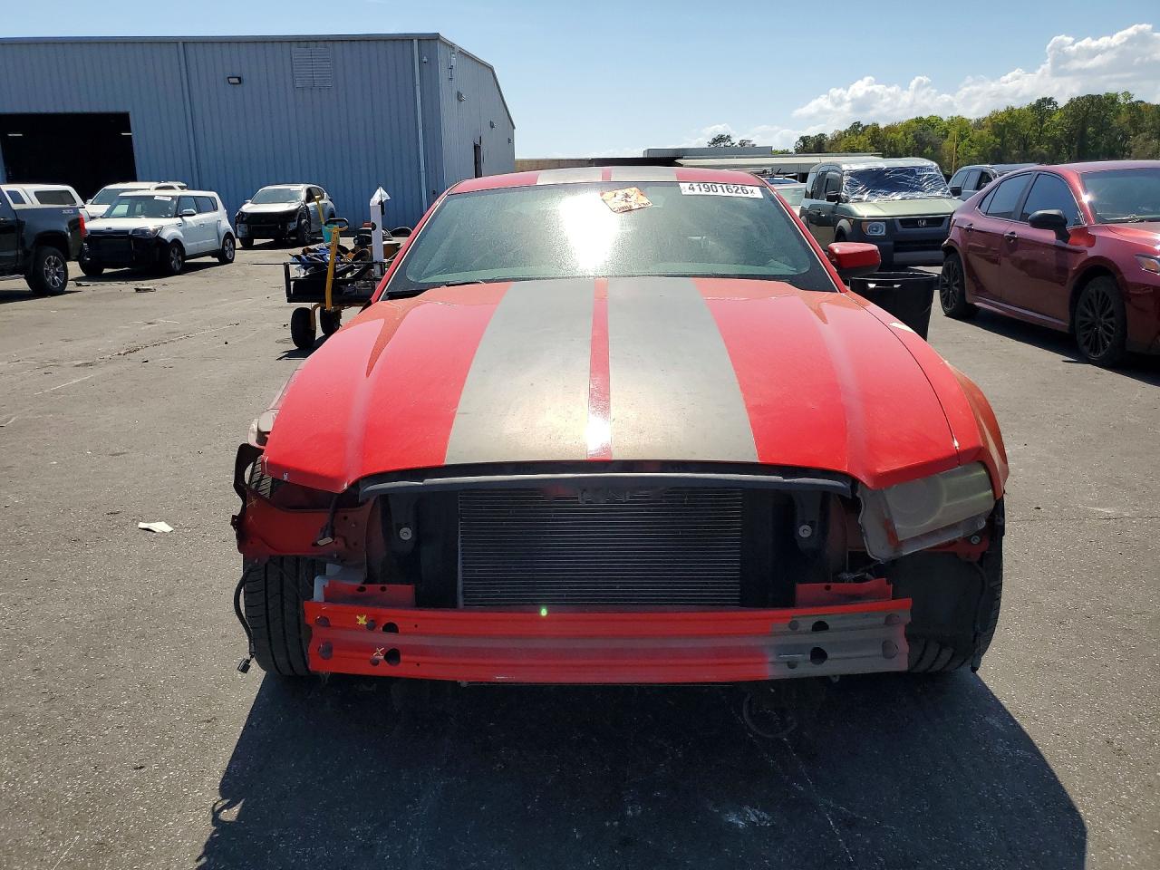 2014 Ford Mustang Red vin: 1ZVBP8AM0E5244906
