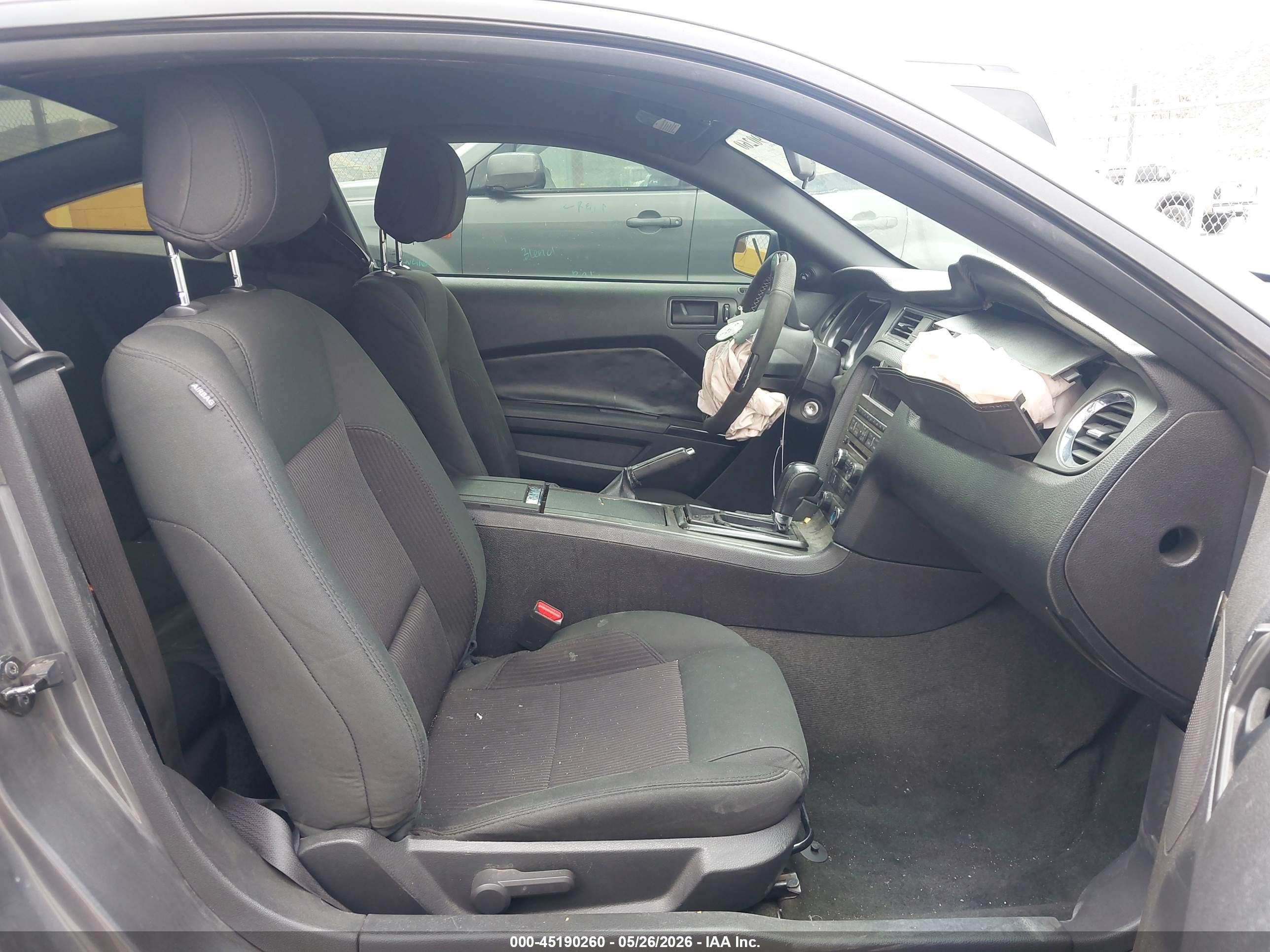 2014 Ford Mustang V6 Gray vin: 1ZVBP8AM0E5250270