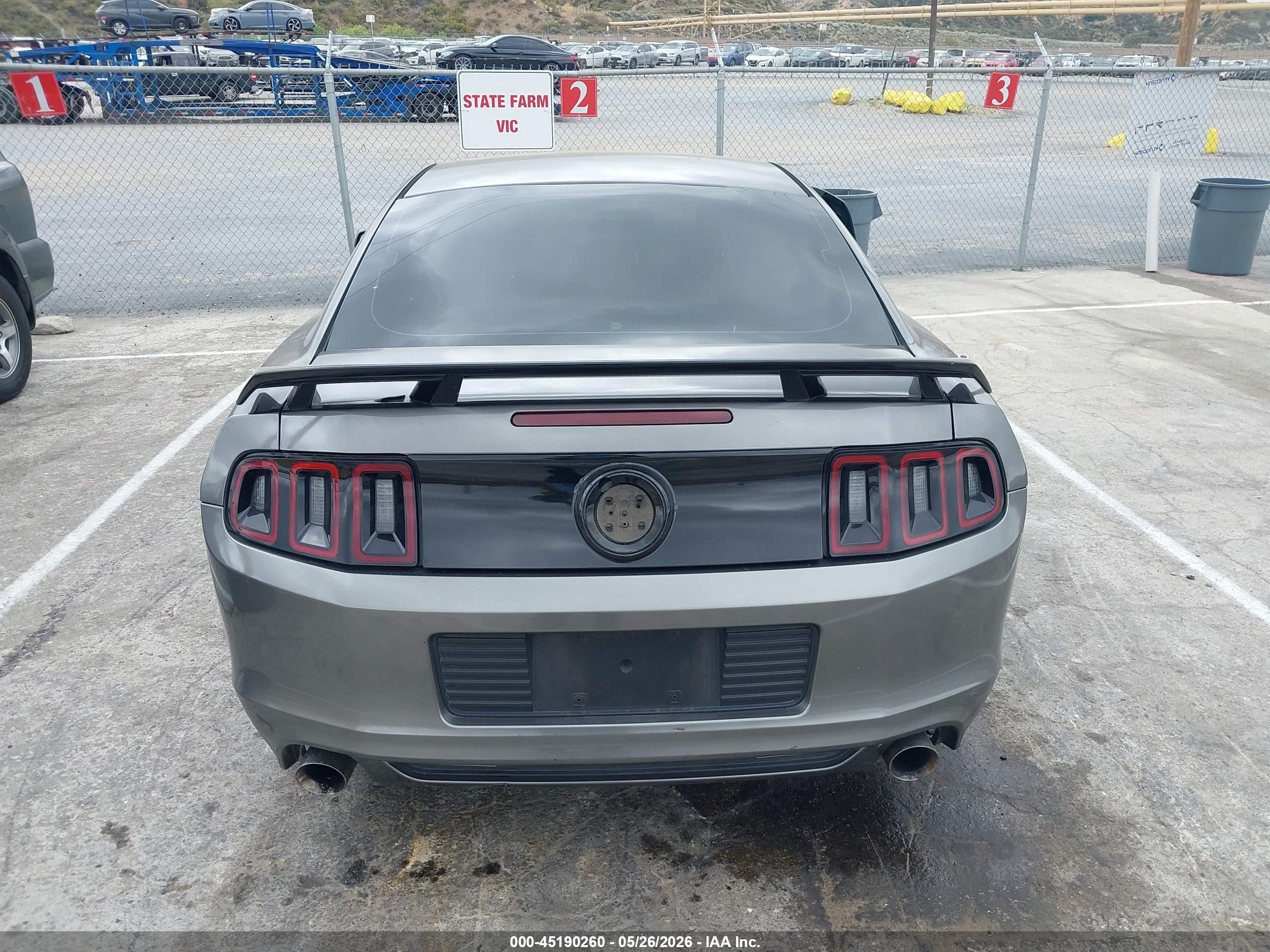 2014 Ford Mustang V6 Gray vin: 1ZVBP8AM0E5250270