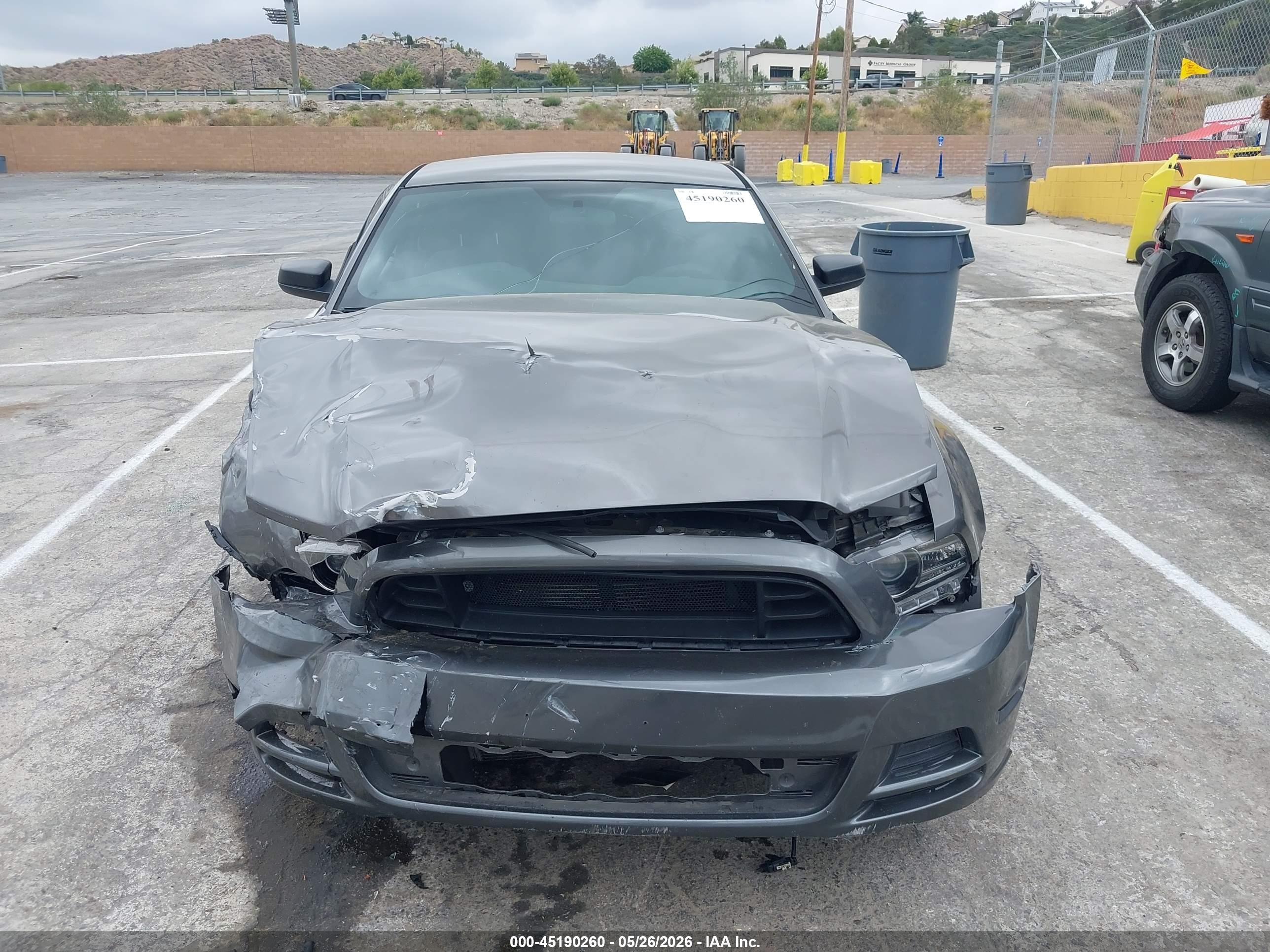2014 Ford Mustang V6 Gray vin: 1ZVBP8AM0E5250270