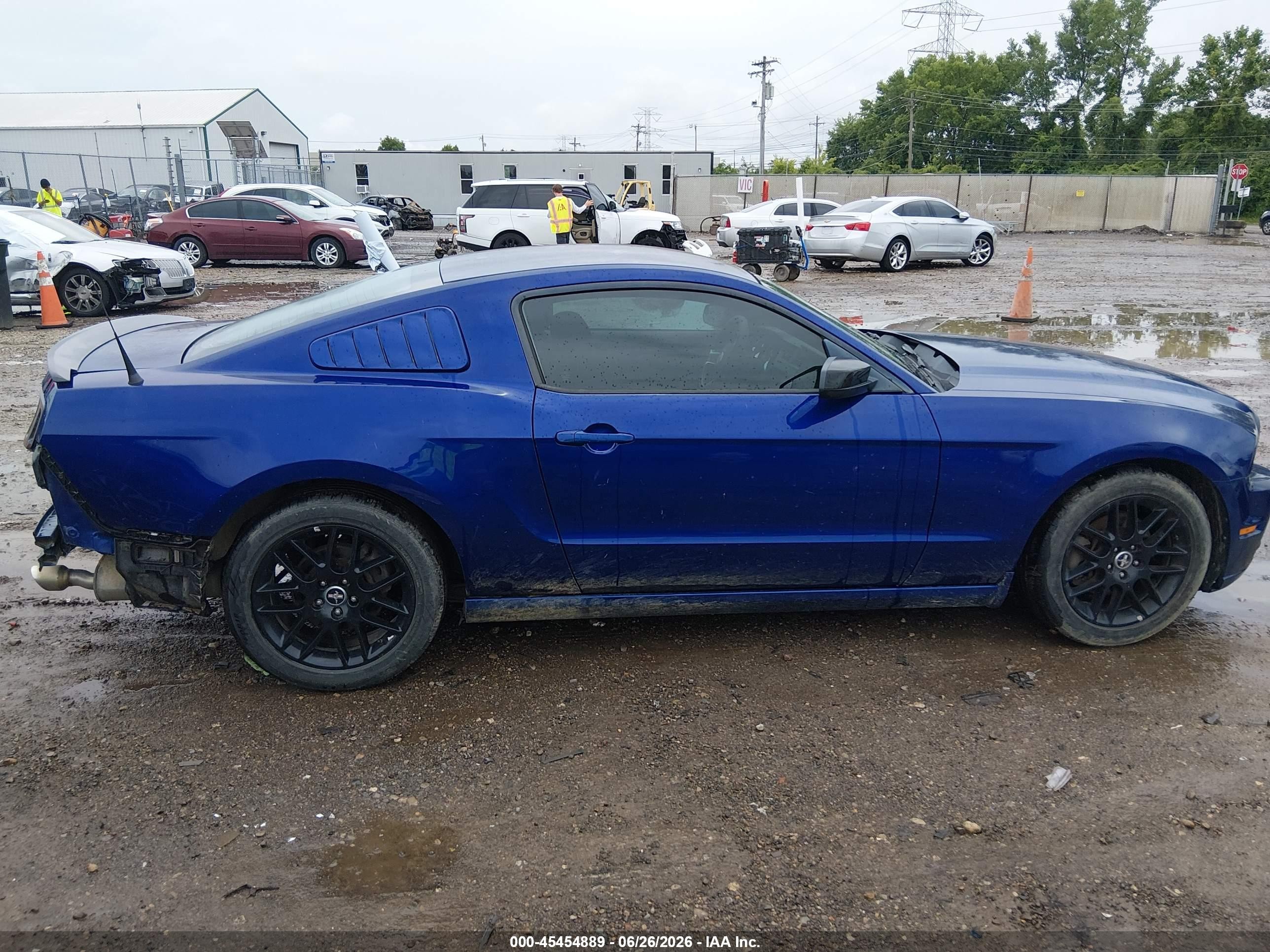 2014 Ford Mustang V6 Синий vin: 1ZVBP8AM0E5260913