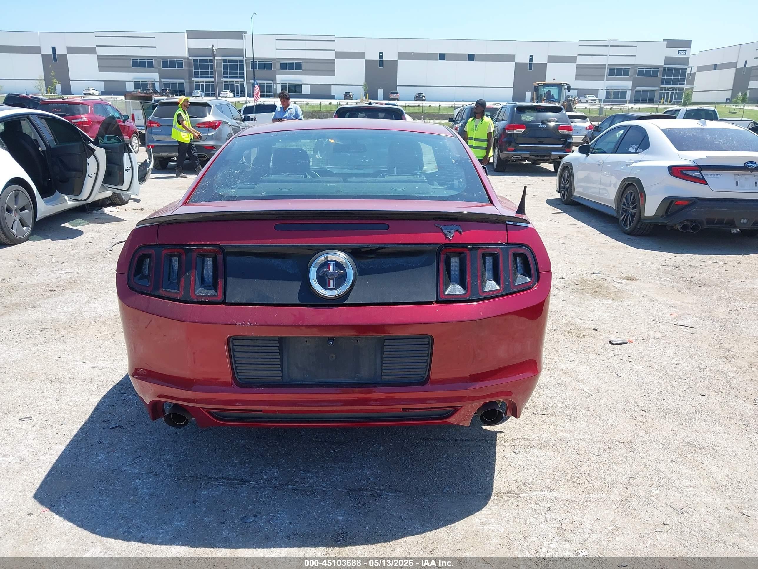 2014 Ford Mustang V6 Maroon vin: 1ZVBP8AM0E5274343