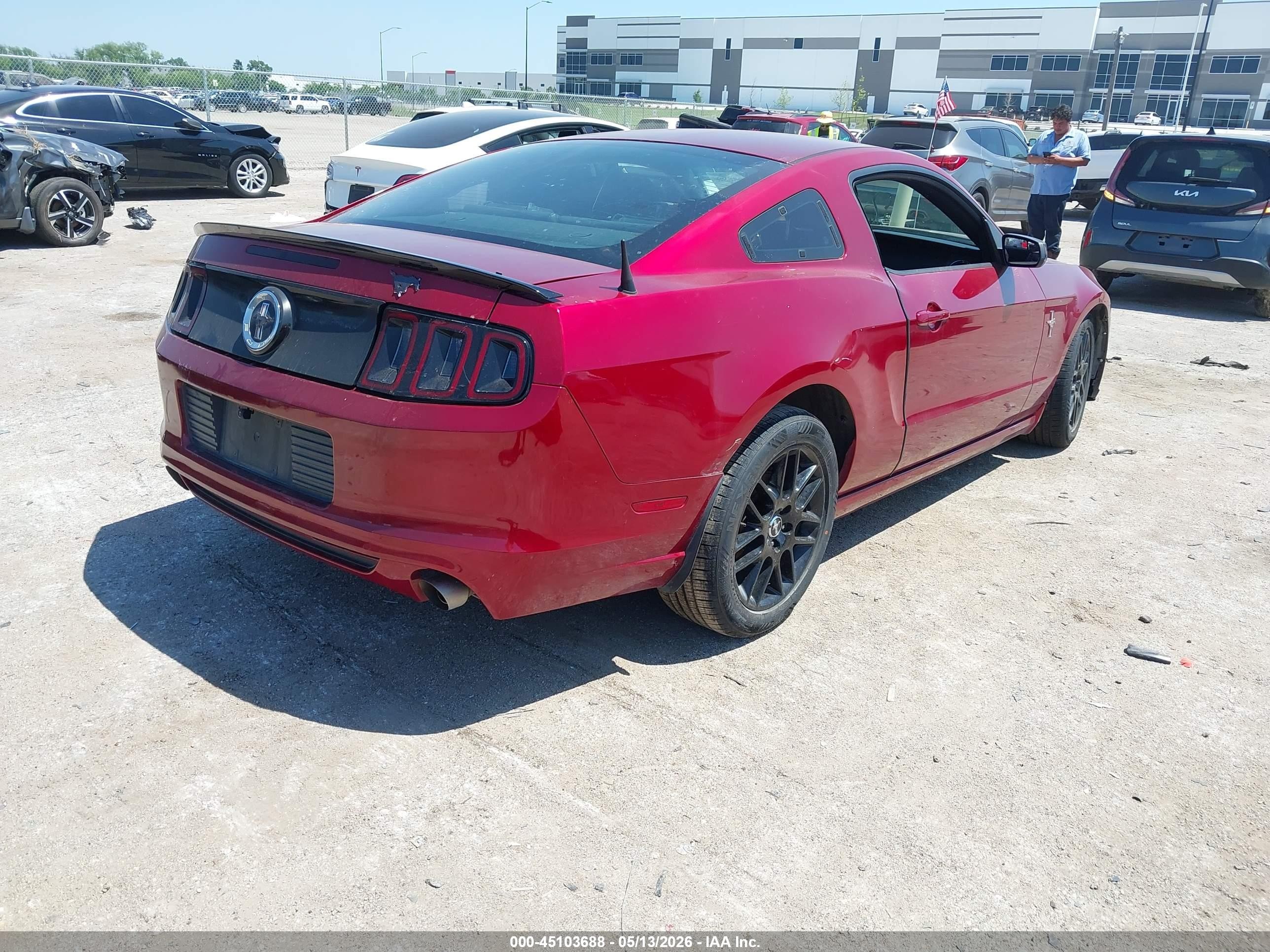 2014 Ford Mustang V6 Maroon vin: 1ZVBP8AM0E5274343