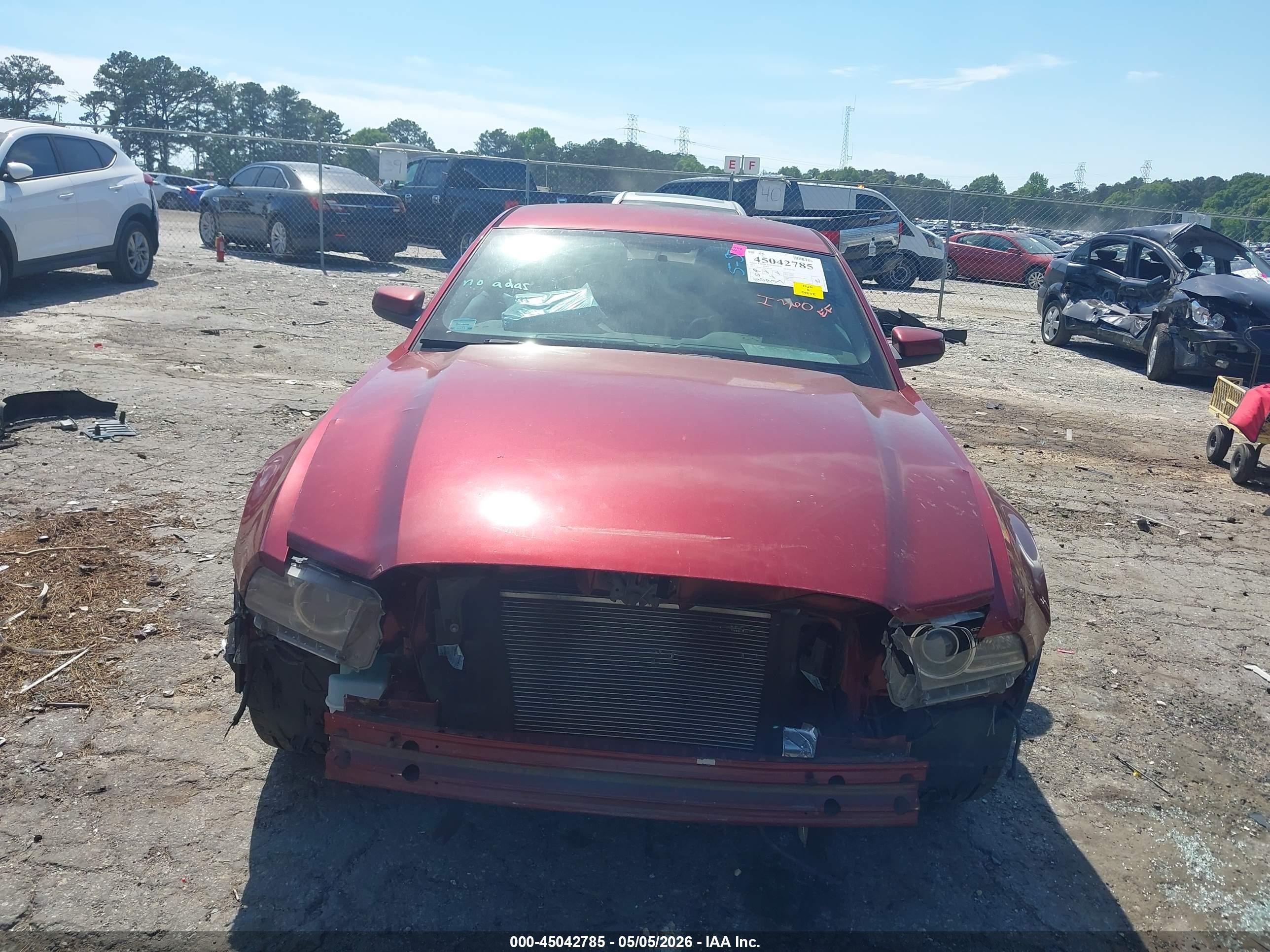 2014 Ford Mustang V6 Premium Maroon vin: 1ZVBP8AM0E5280708