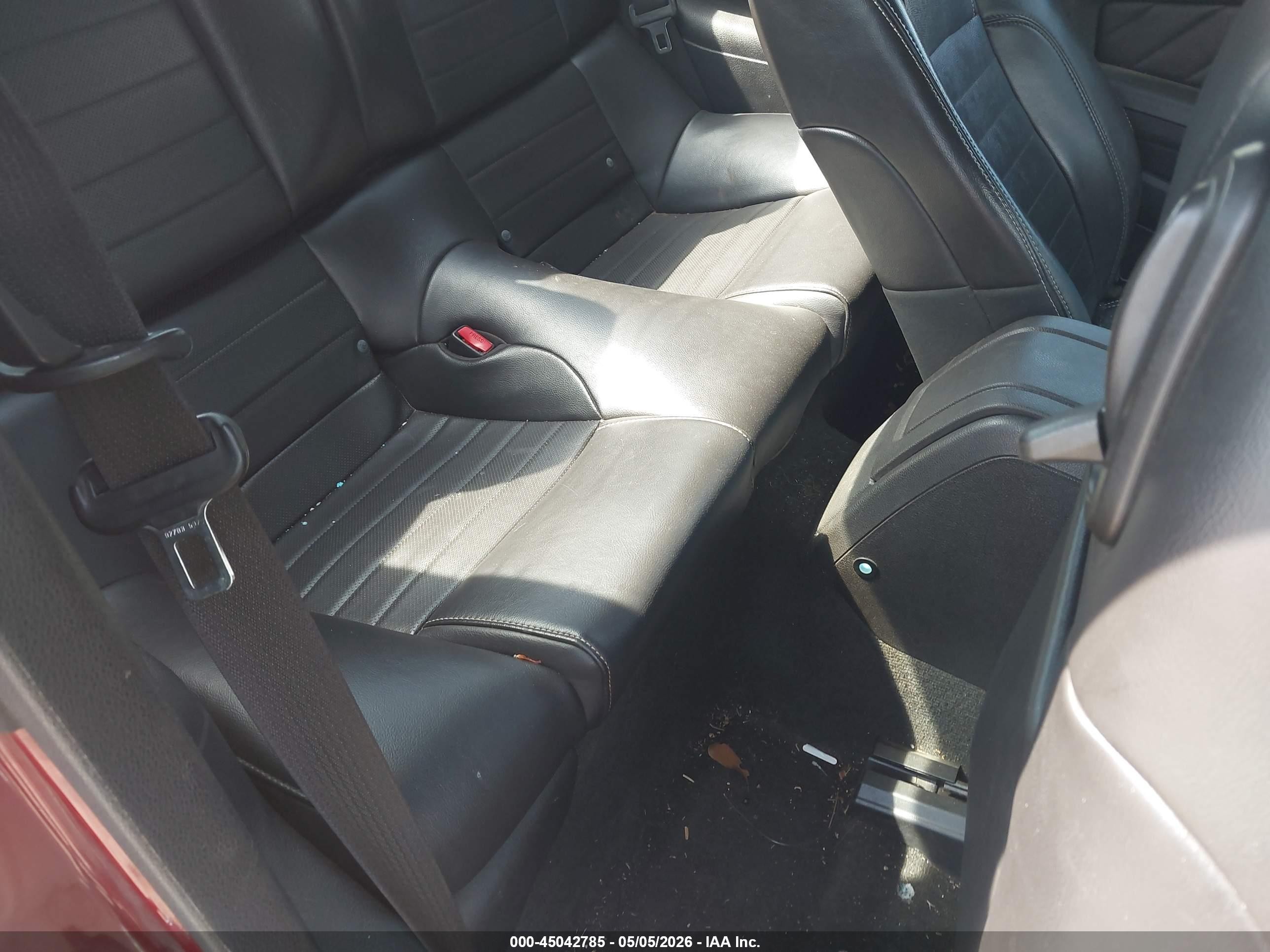 2014 Ford Mustang V6 Premium Maroon vin: 1ZVBP8AM0E5280708