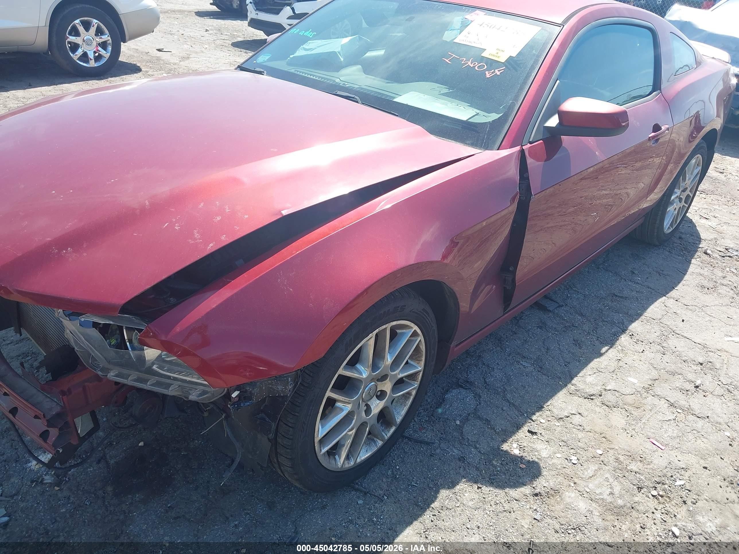 2014 Ford Mustang V6 Premium Maroon vin: 1ZVBP8AM0E5280708