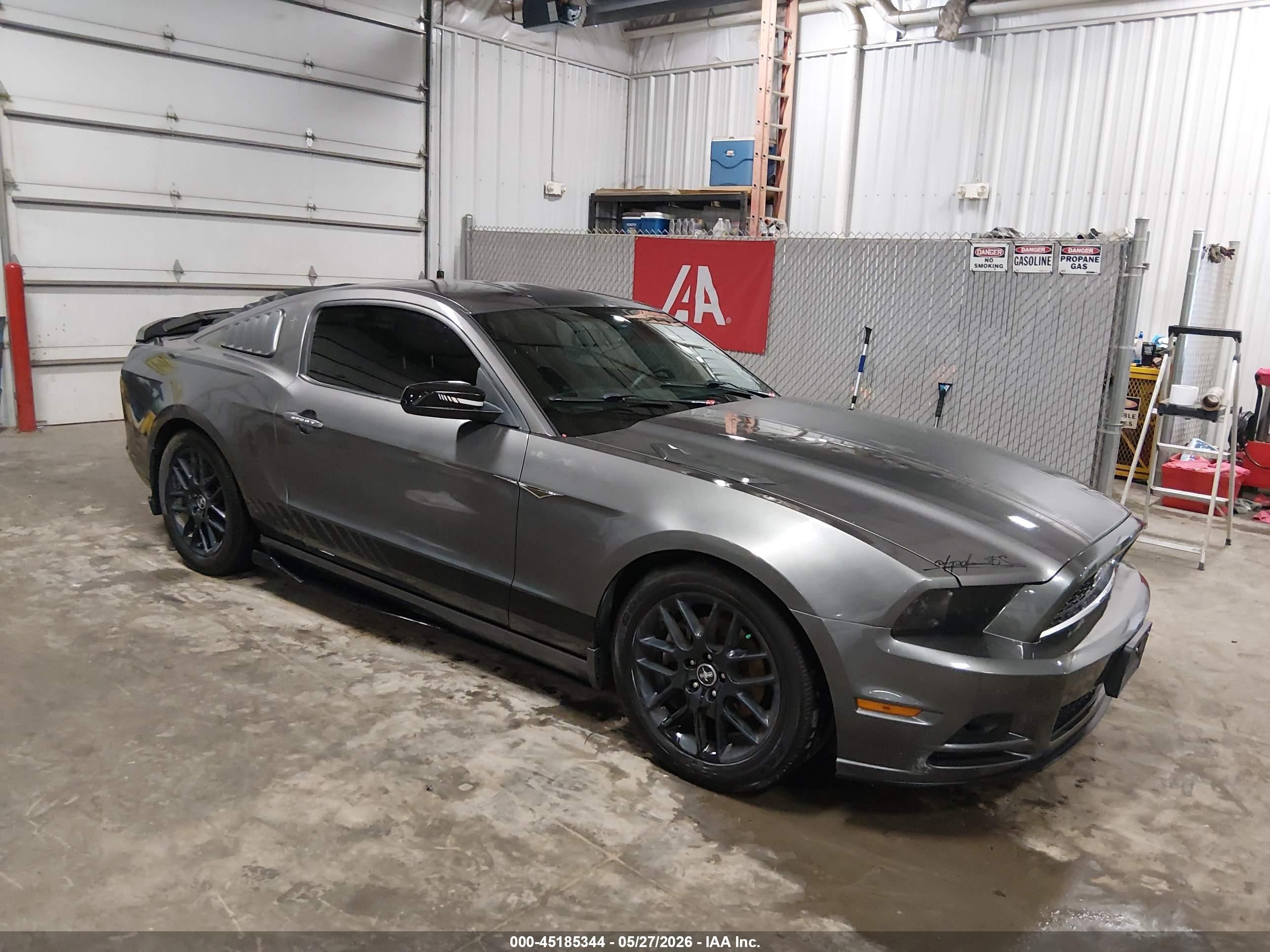 2014 Ford Mustang V6 Gray vin: 1ZVBP8AM0E5281115