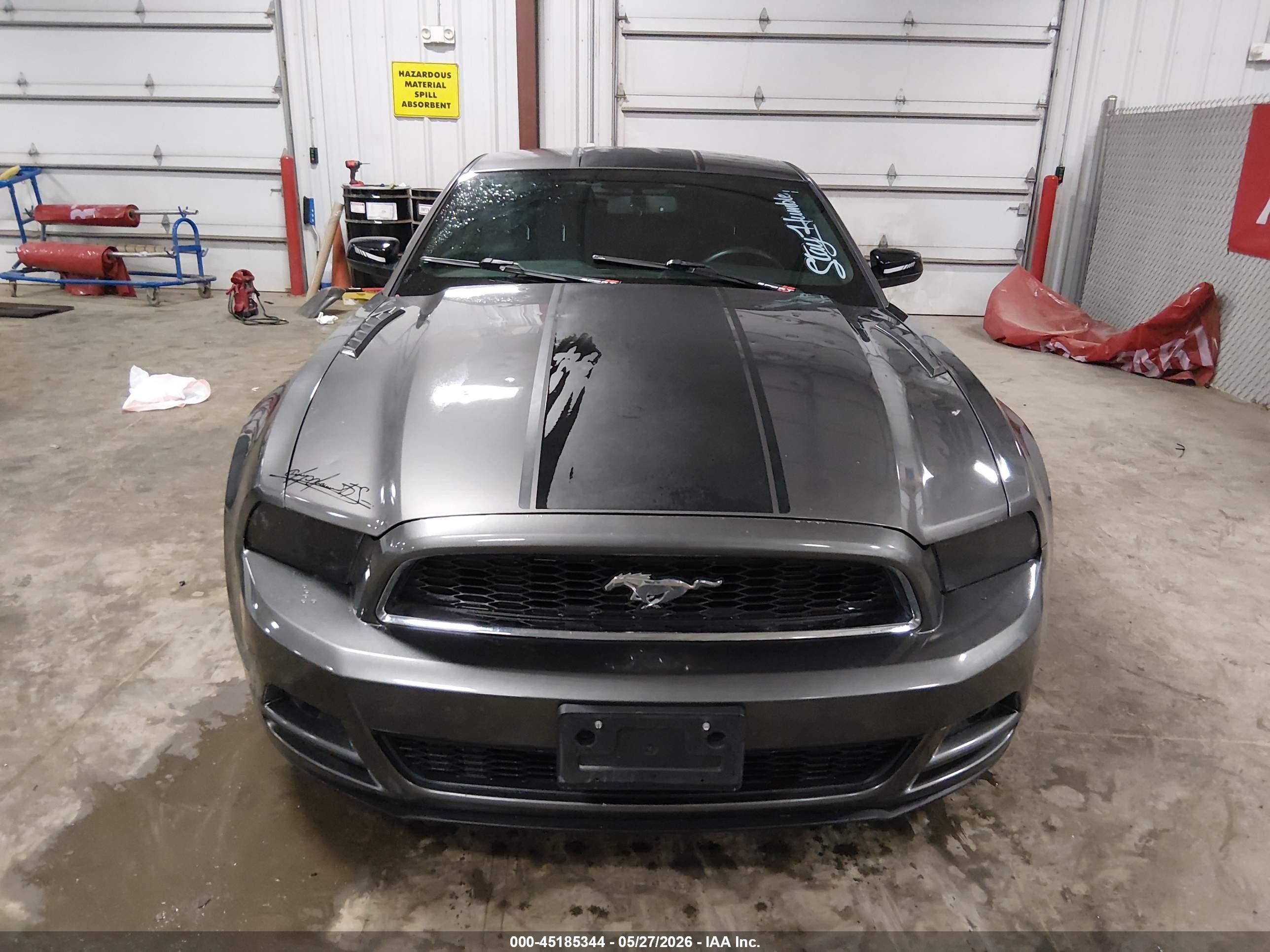 2014 Ford Mustang V6 Gray vin: 1ZVBP8AM0E5281115