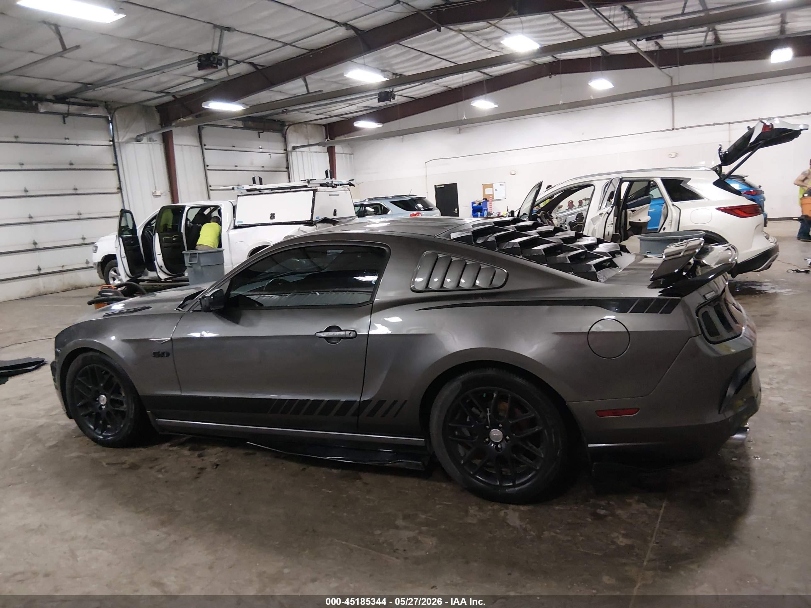 2014 Ford Mustang V6 Gray vin: 1ZVBP8AM0E5281115