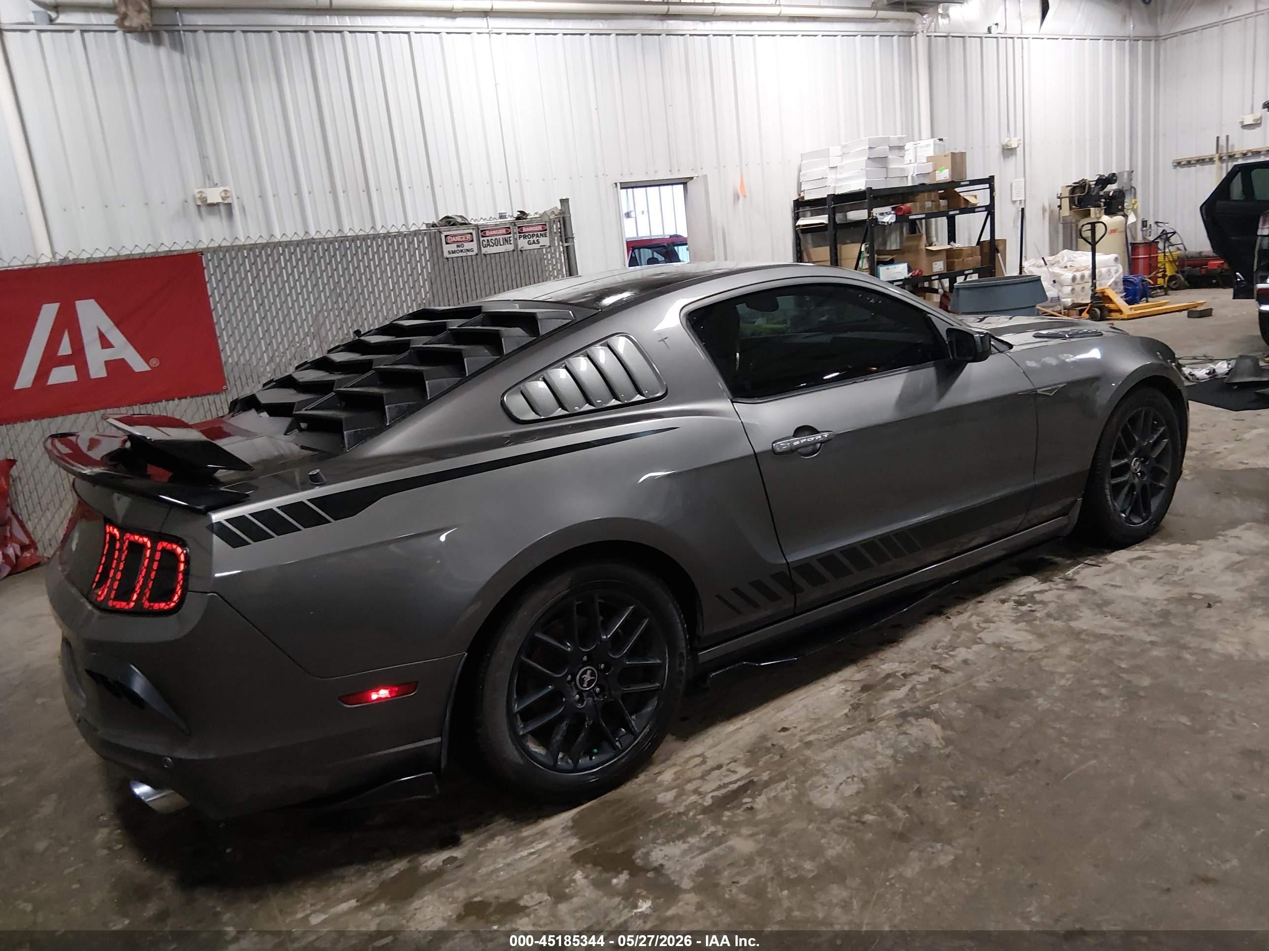2014 Ford Mustang V6 Gray vin: 1ZVBP8AM0E5281115