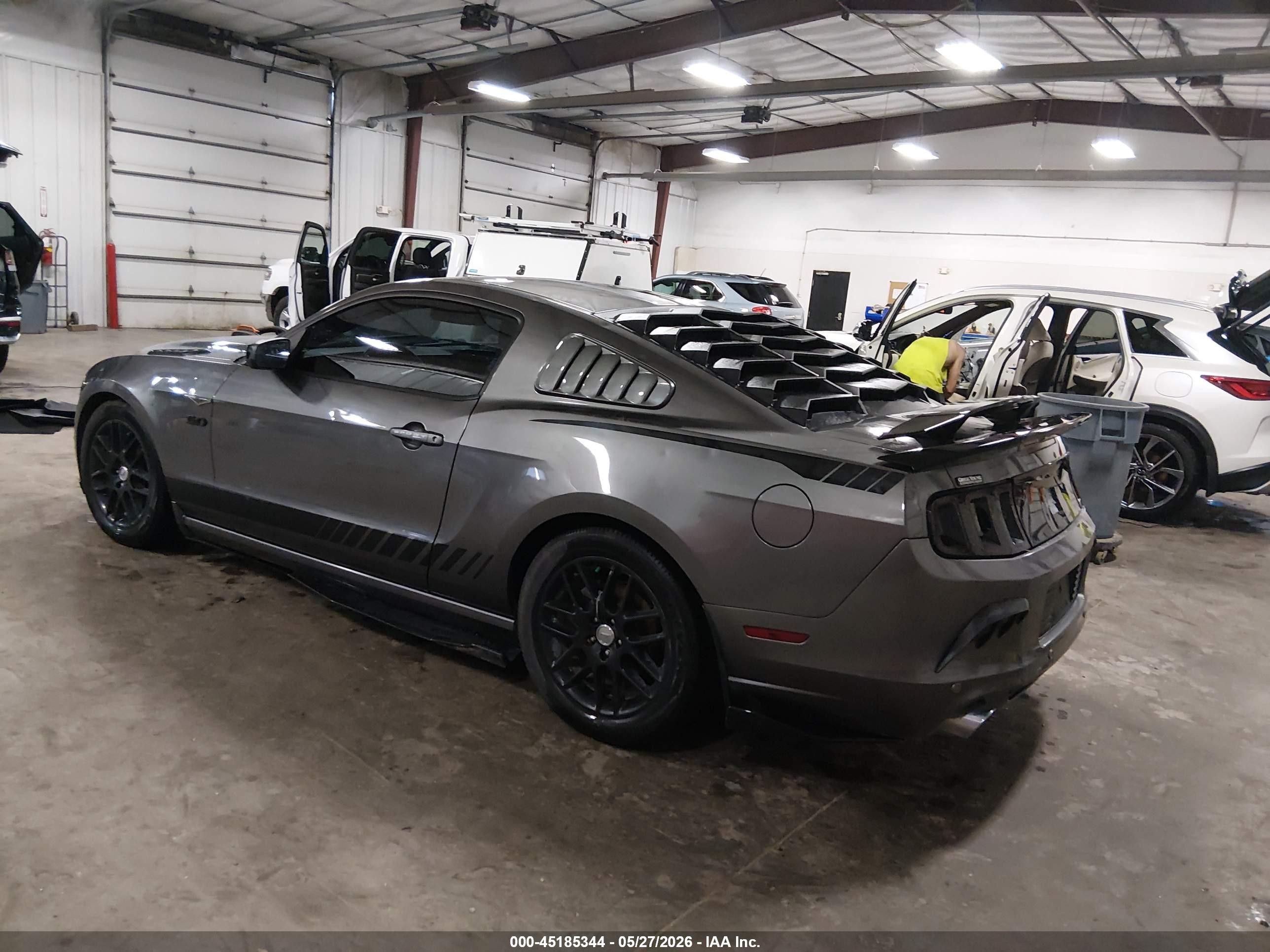 2014 Ford Mustang V6 Gray vin: 1ZVBP8AM0E5281115
