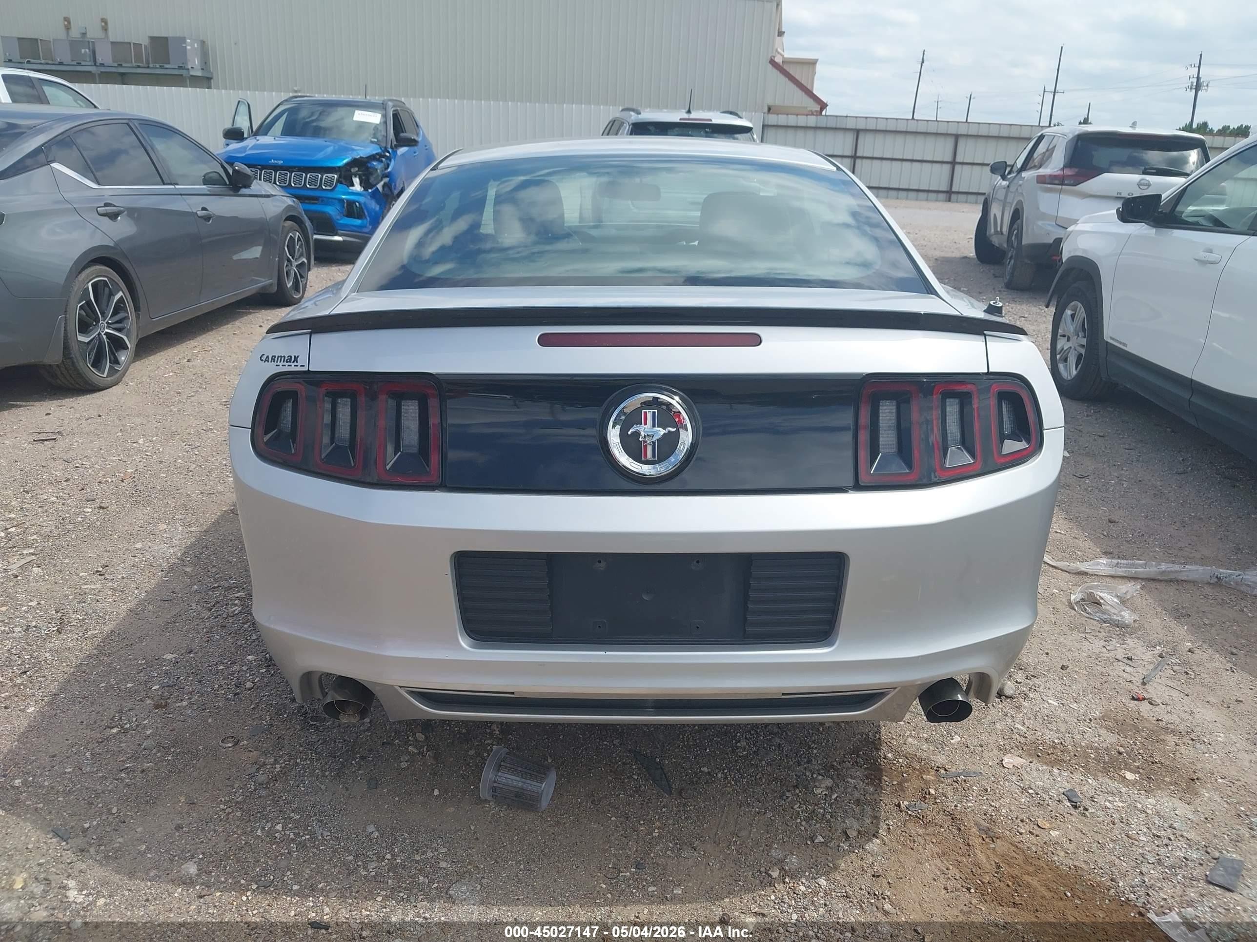 2014 Ford Mustang V6 Silver vin: 1ZVBP8AM0E5306045