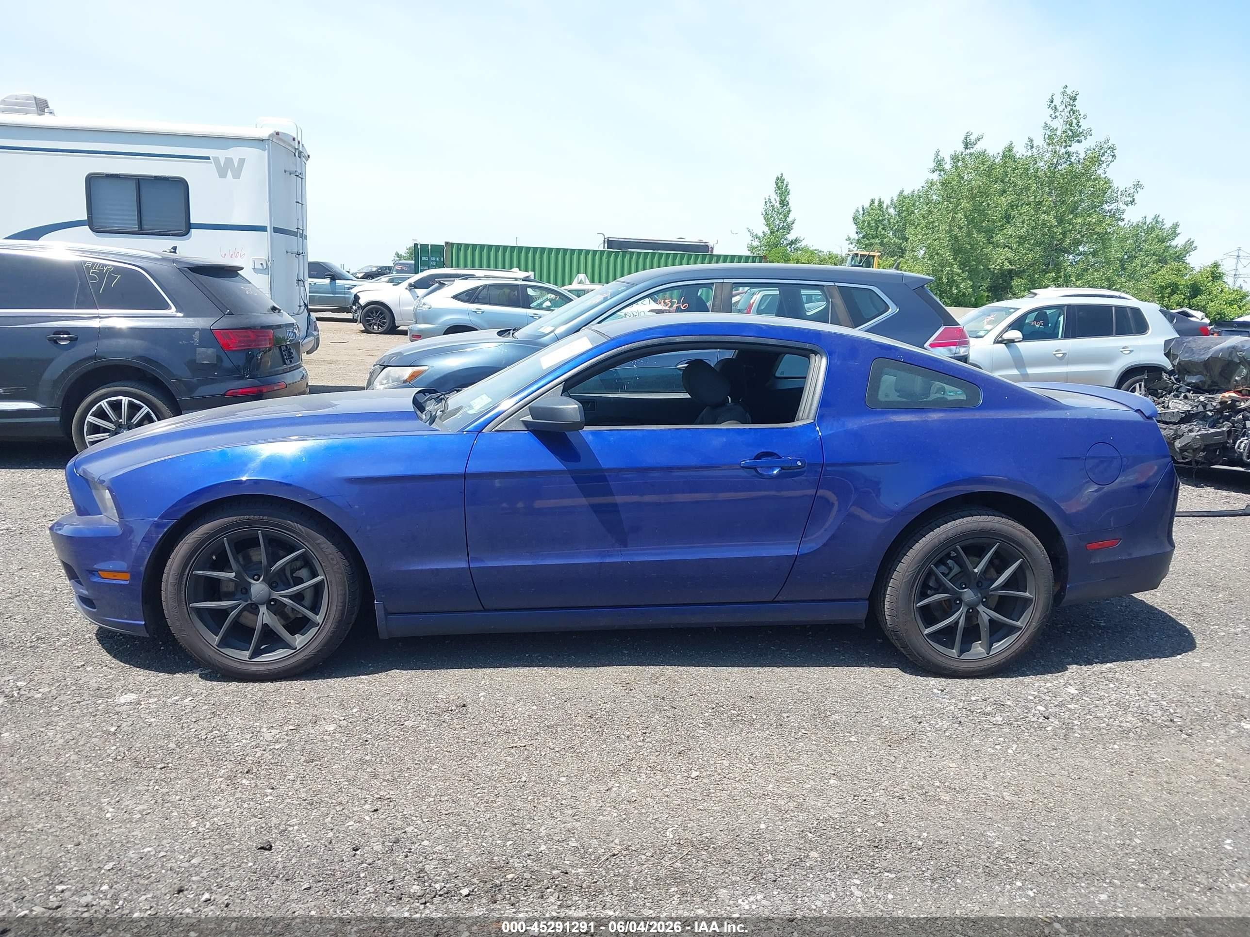 2014 Ford Mustang V6 Blue vin: 1ZVBP8AM0E5319779